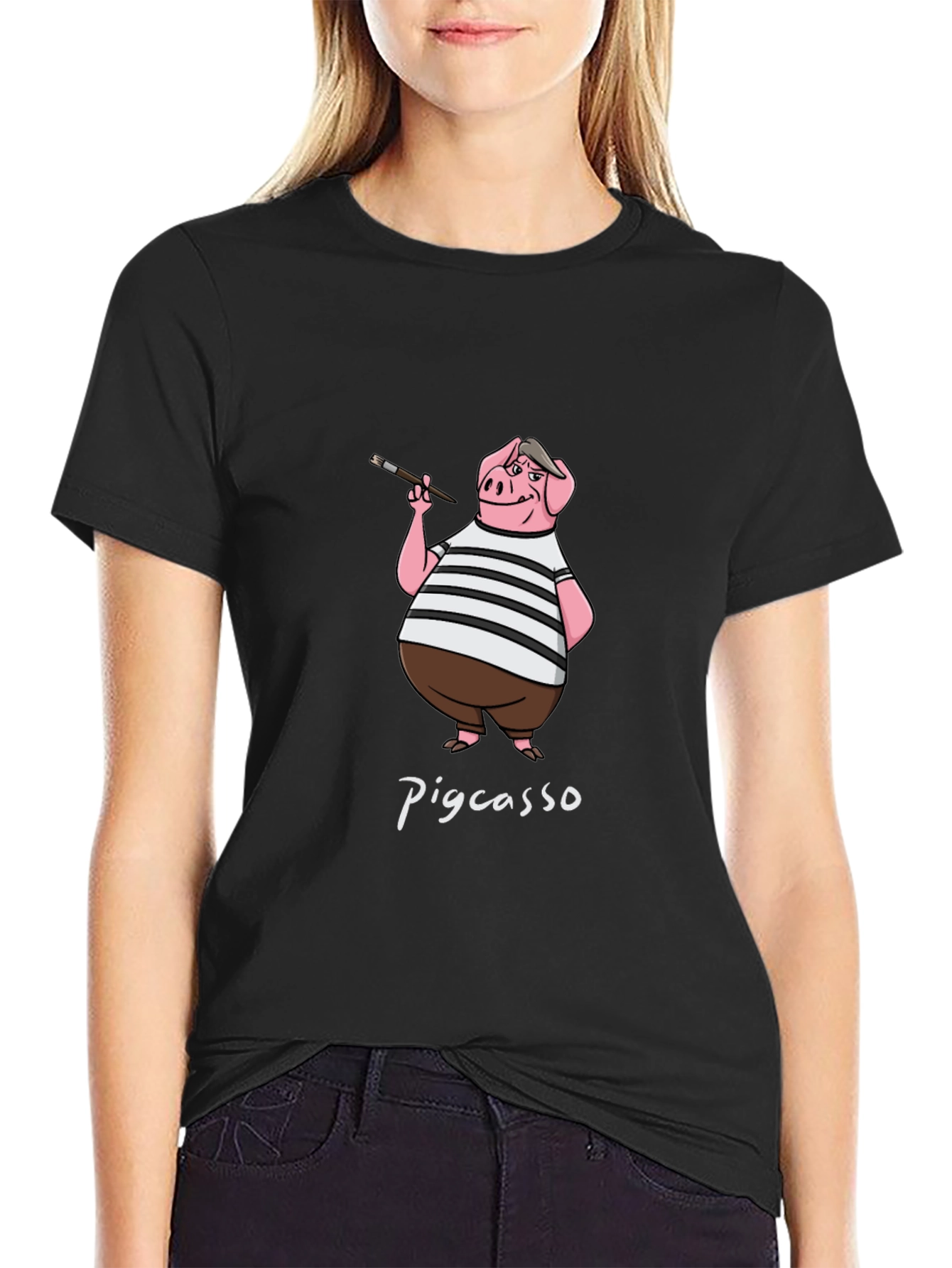 Pigcasso T-Shirt: Artistic Pig Design