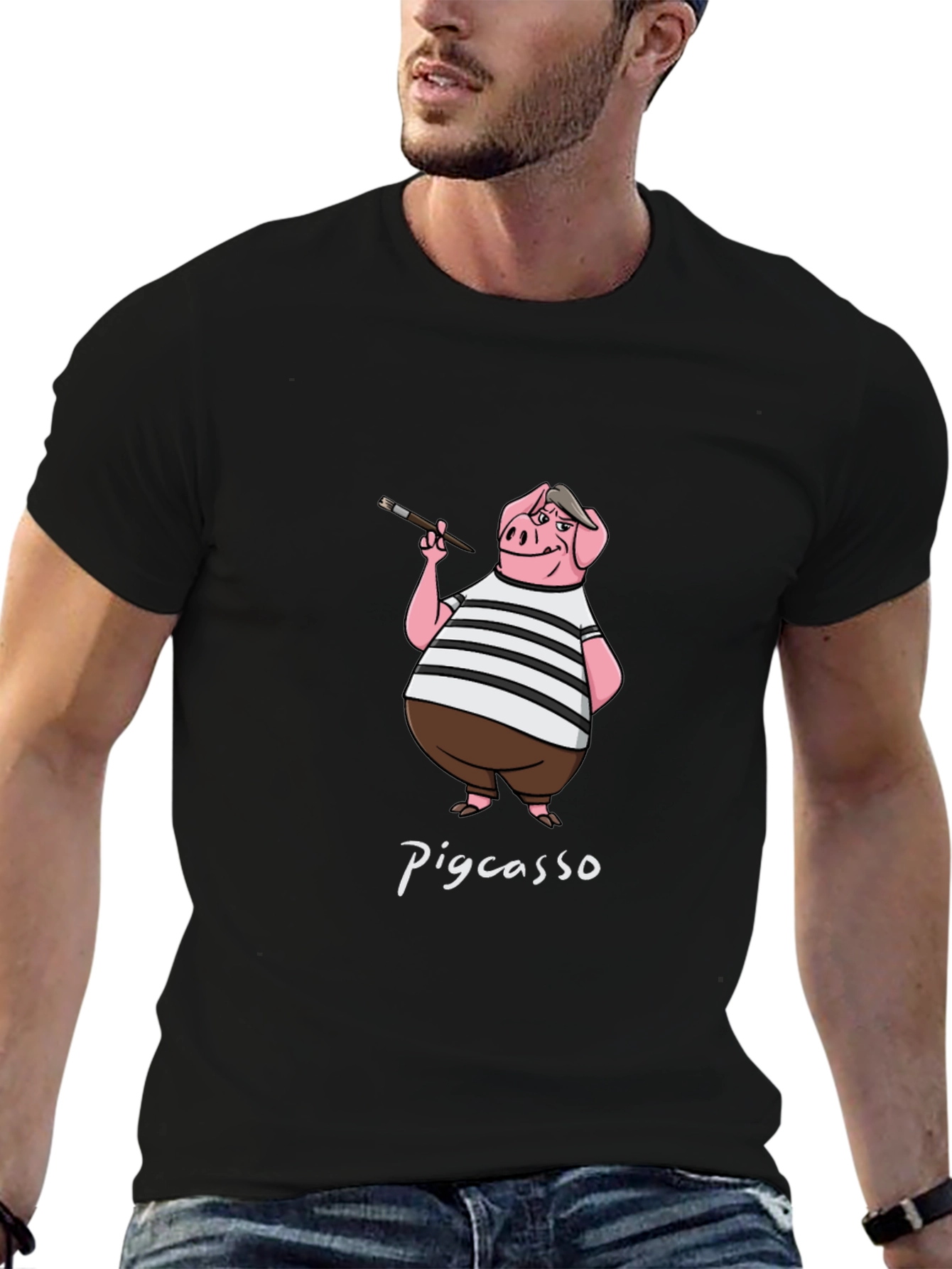 Pigcasso T-Shirt: Artistic Pig Design