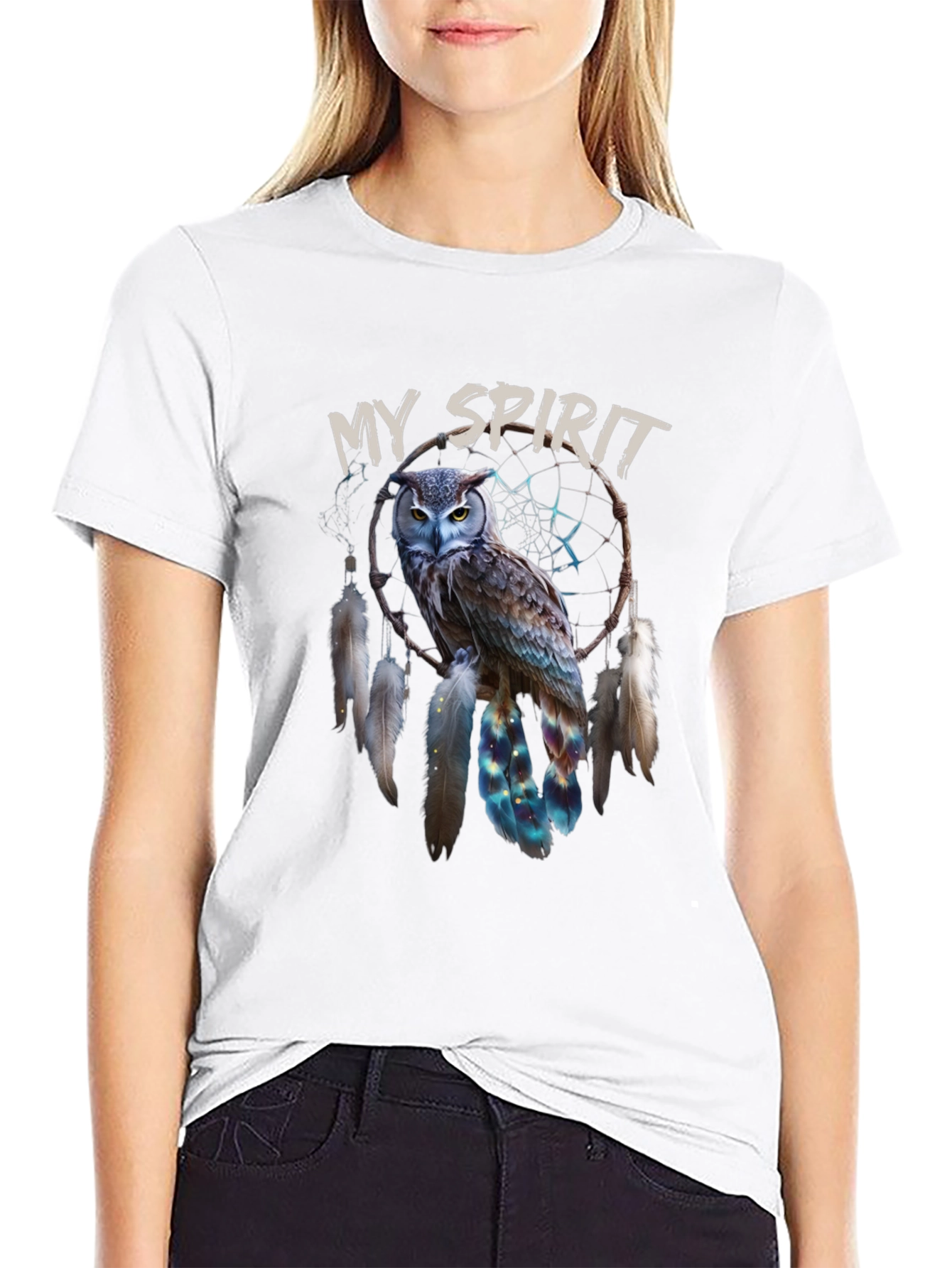 My Spirit Owl Dreamcatcher Graphic Tee