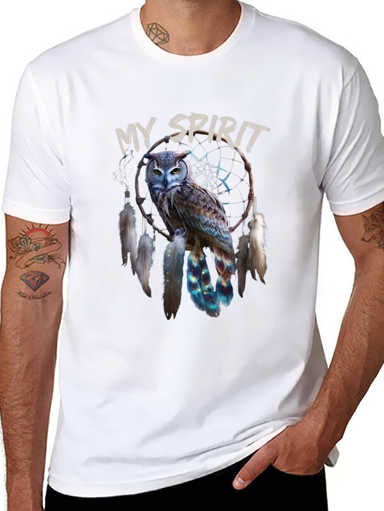 My Spirit Owl Dreamcatcher Graphic Tee
