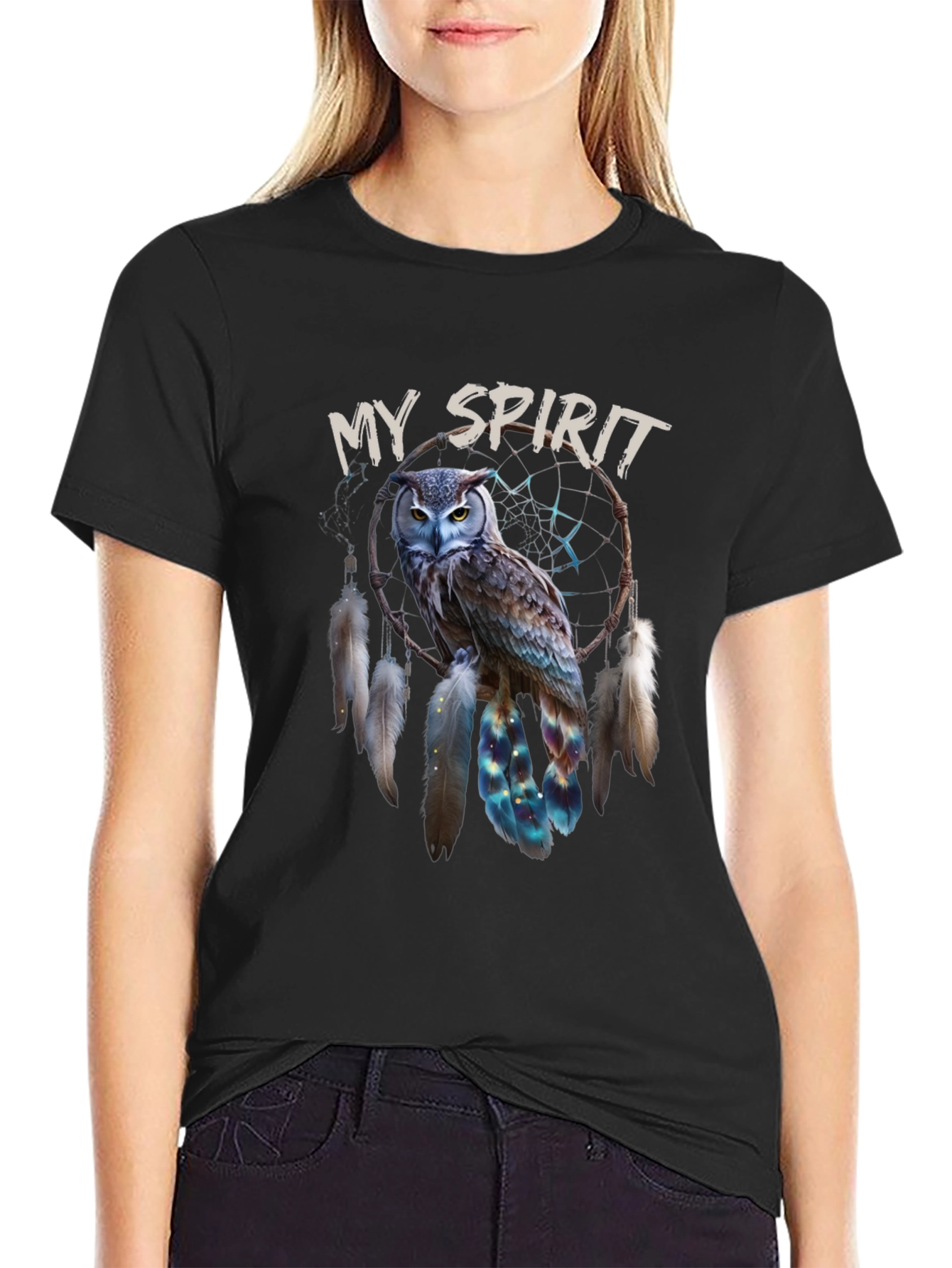 My Spirit Owl Dreamcatcher Graphic Tee