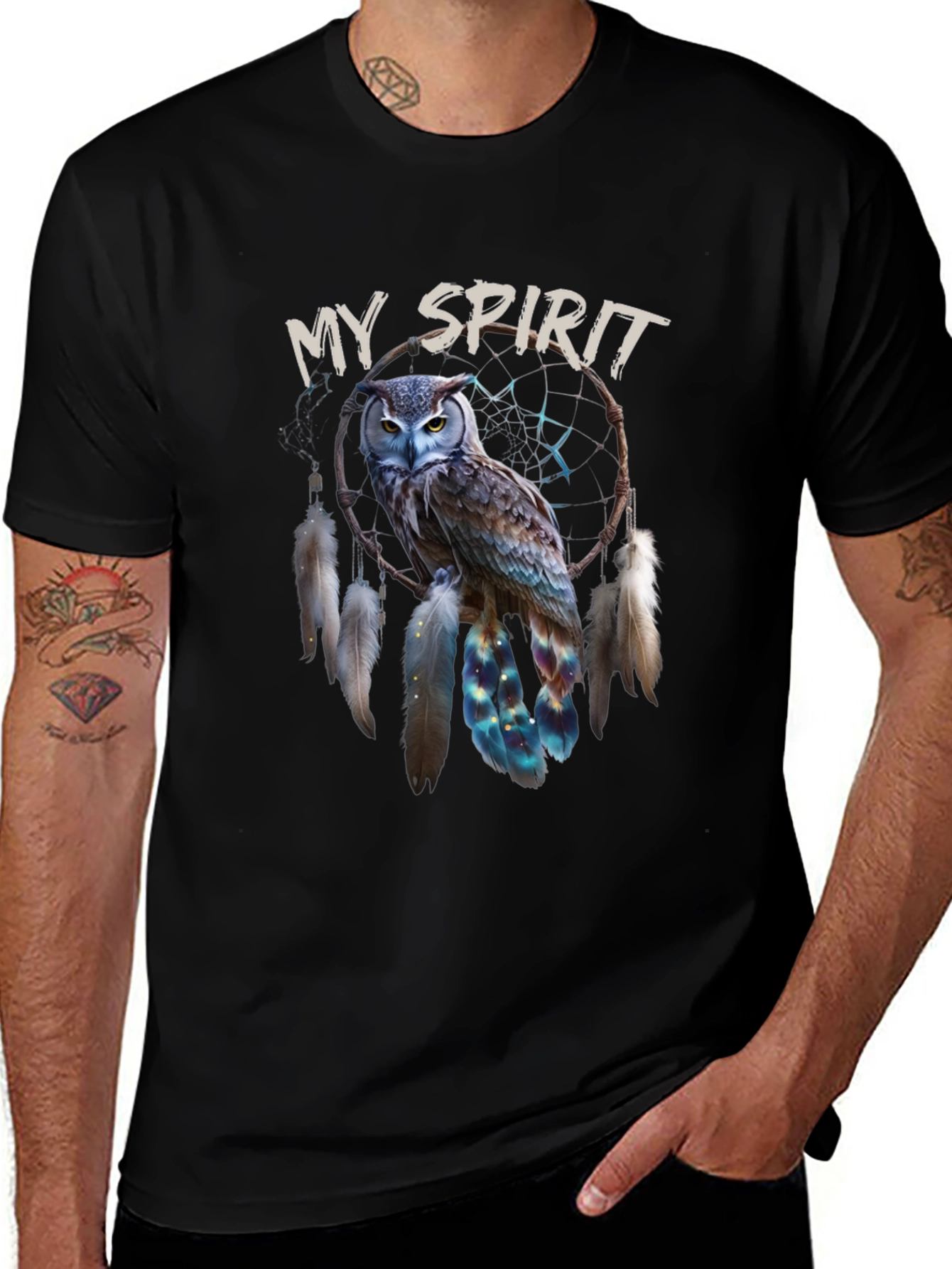 My Spirit Owl Dreamcatcher Graphic Tee