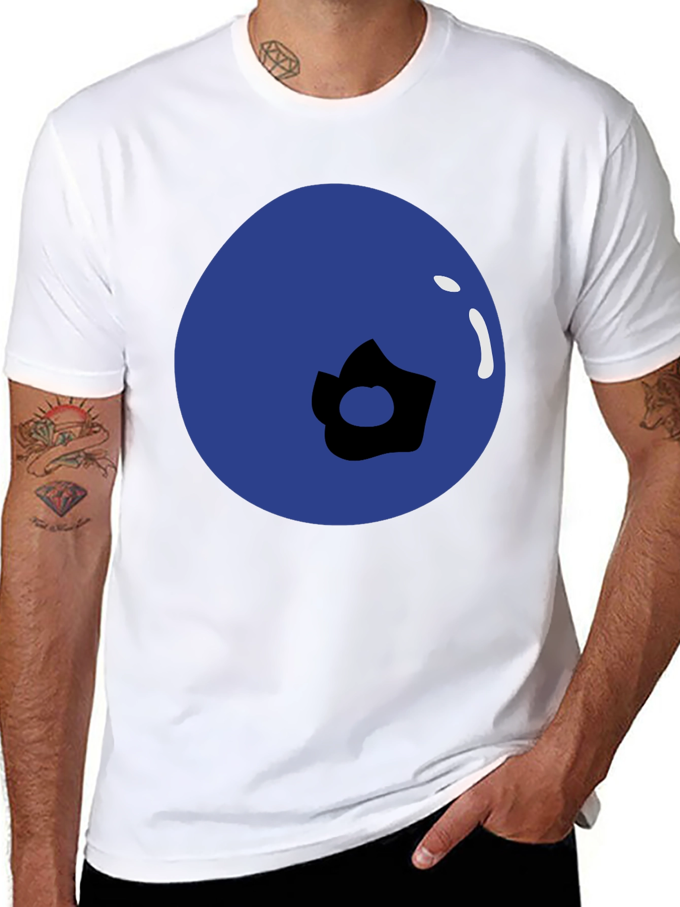 Blueberry Graphic Tee - Soft & Stylish