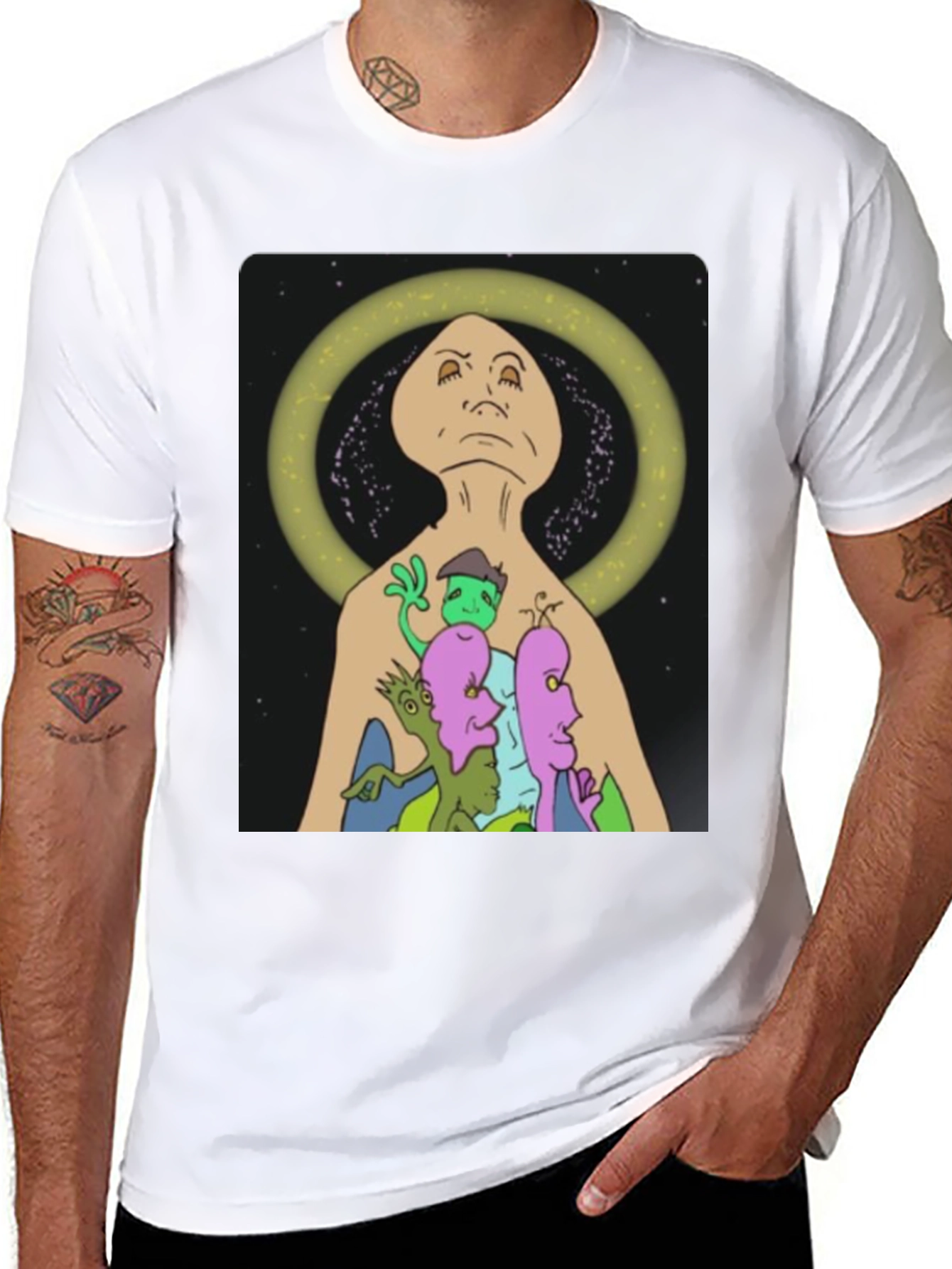 Cosmic Cartoon Graphic Tee