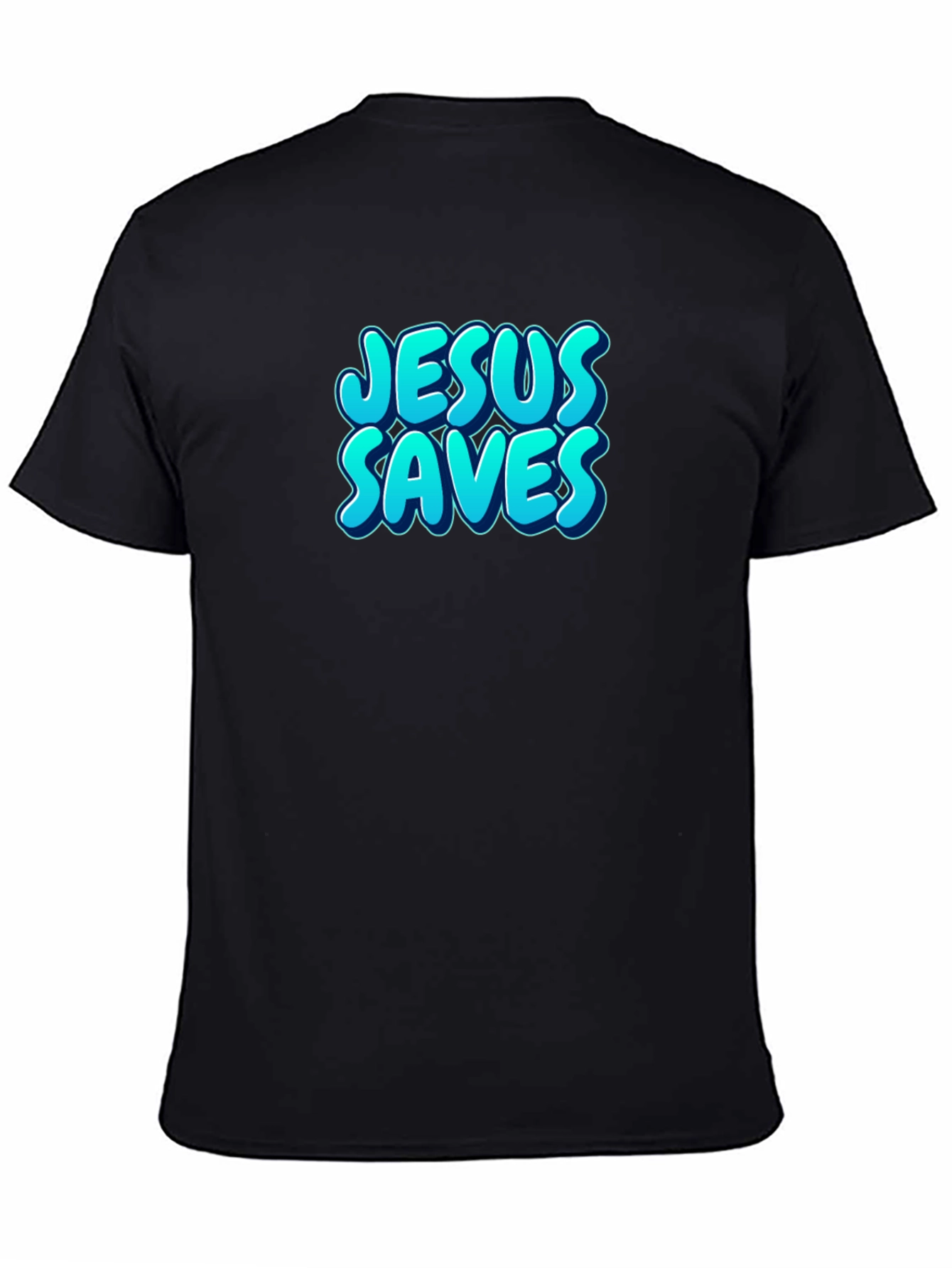 Jesus Saves Black T-Shirt