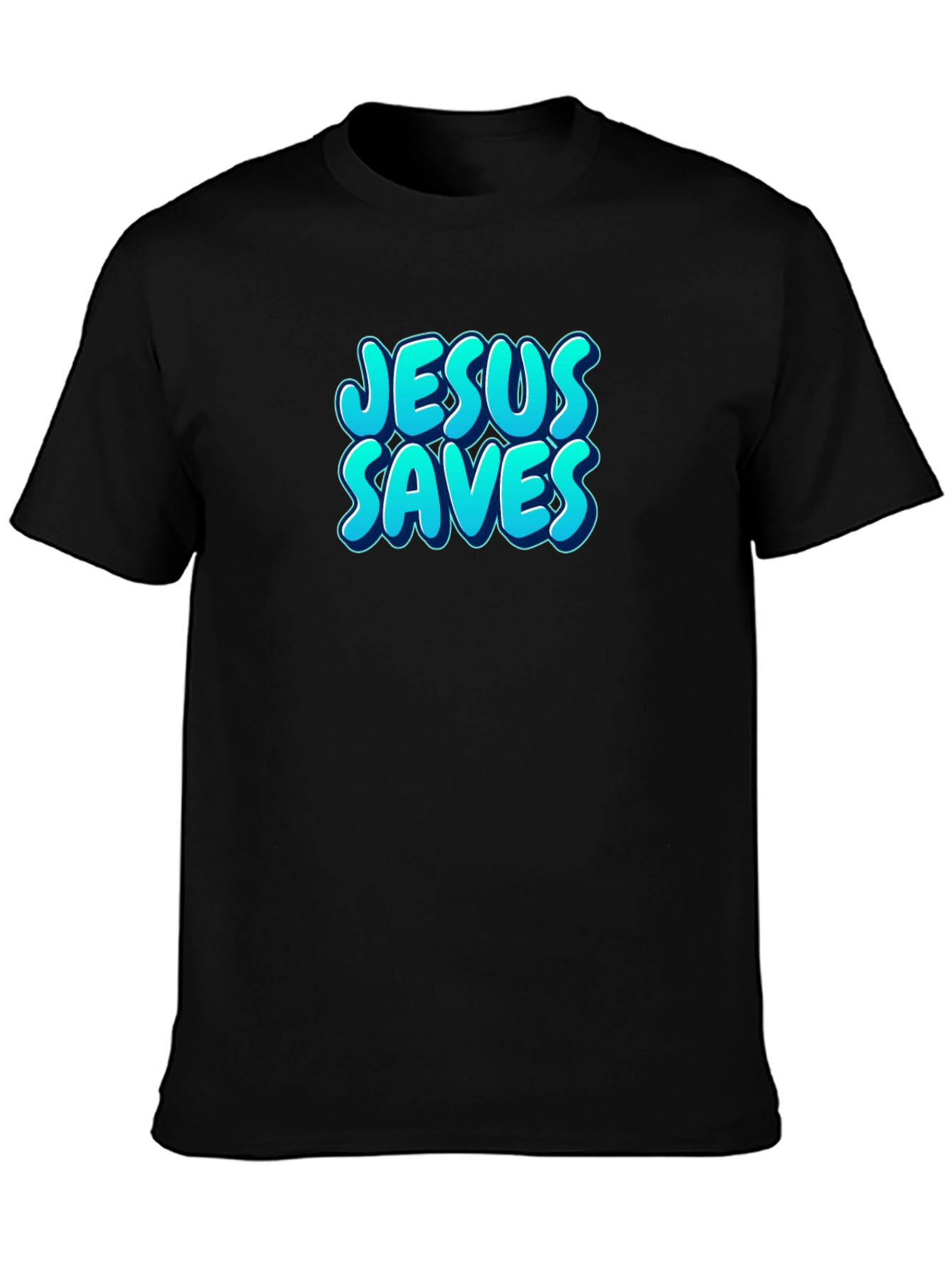 Jesus Saves Black T-Shirt