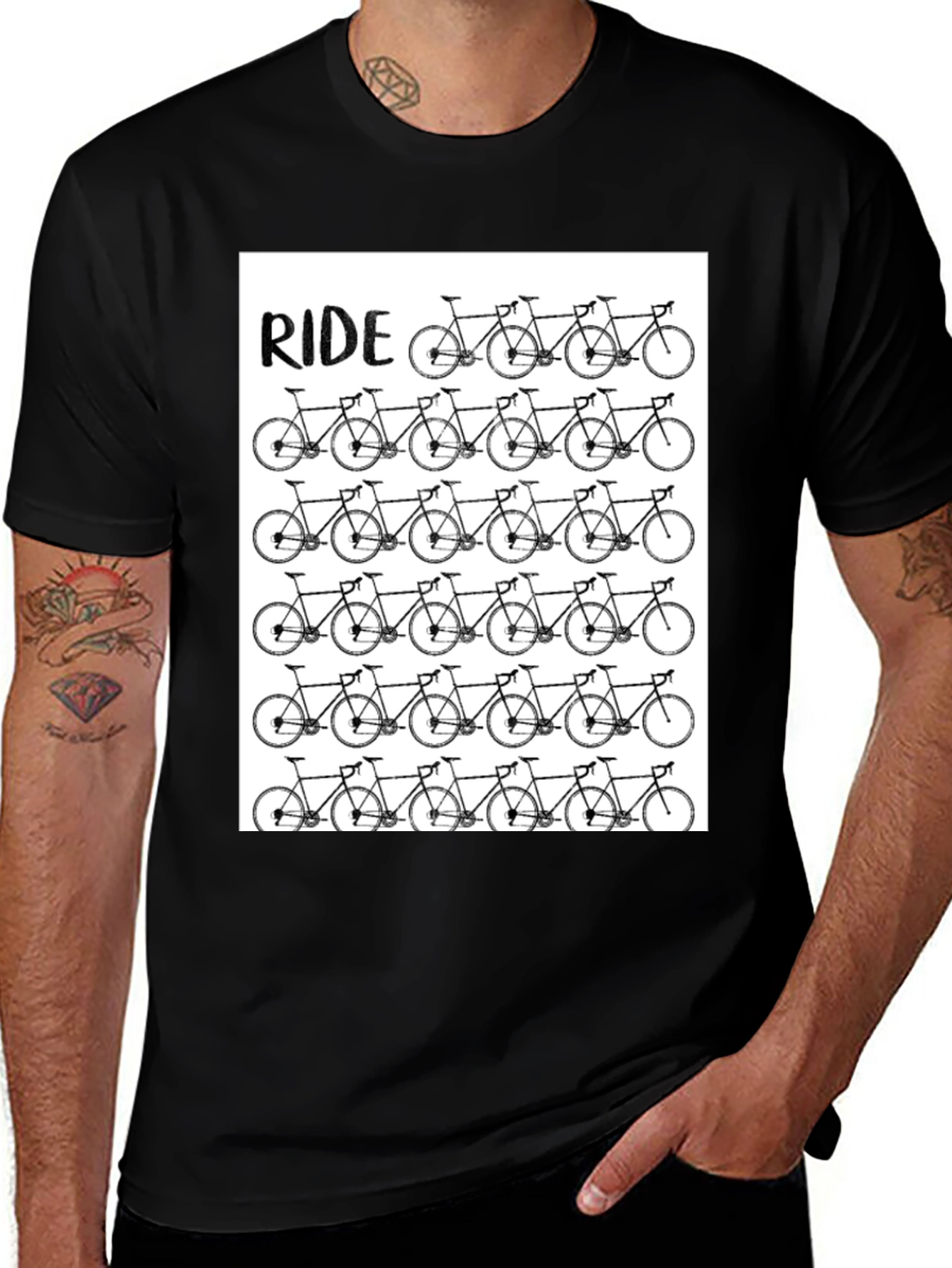 Ride Bicycle T-Shirt - Cycling Enthusiast Apparel