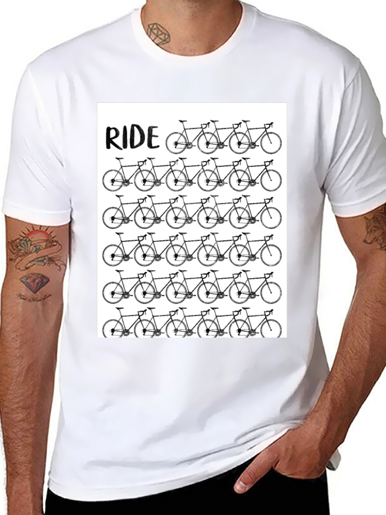 Ride Bicycle T-Shirt - Cycling Enthusiast Apparel