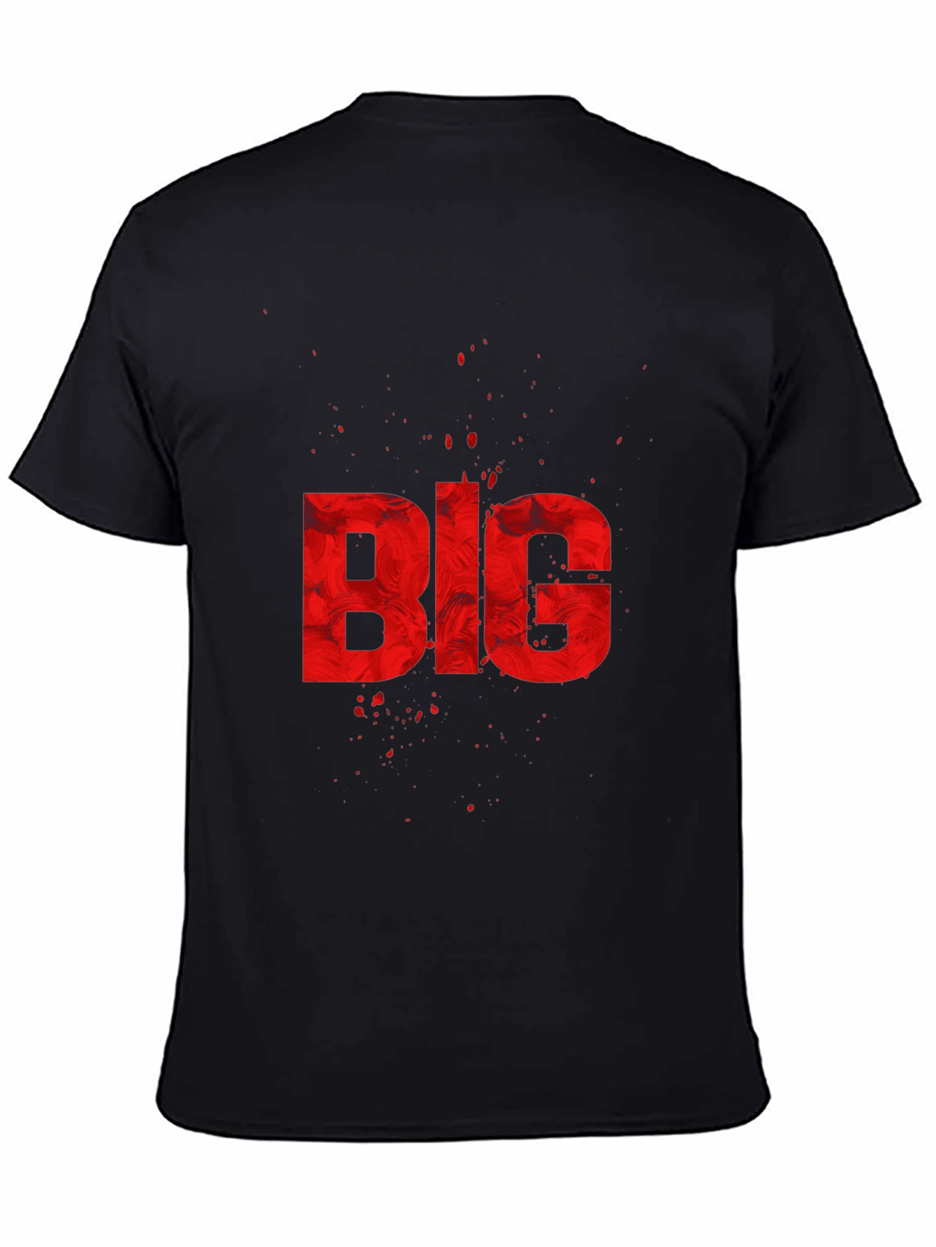BIG Graphic Print Black T-Shirt
