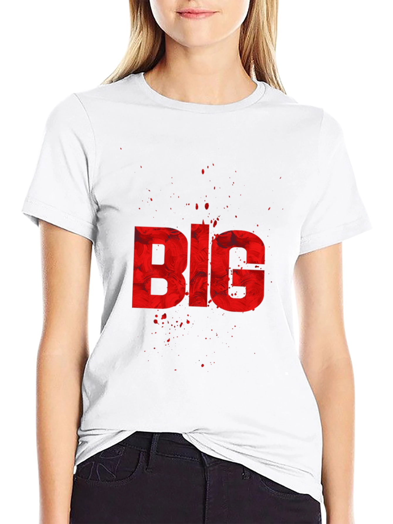 BIG Graphic Print Black T-Shirt
