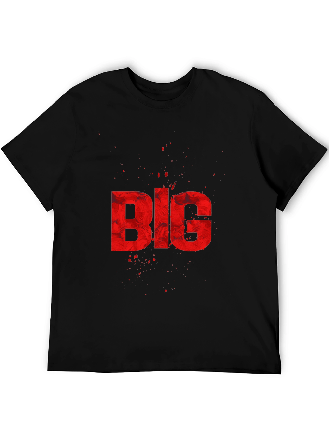 BIG Graphic Print Black T-Shirt