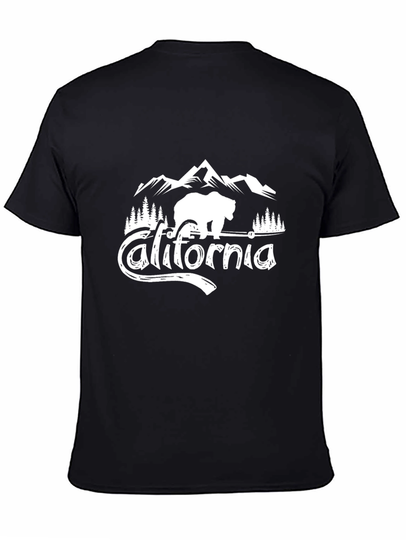 California Bear Mountain Graphic Tee - Black