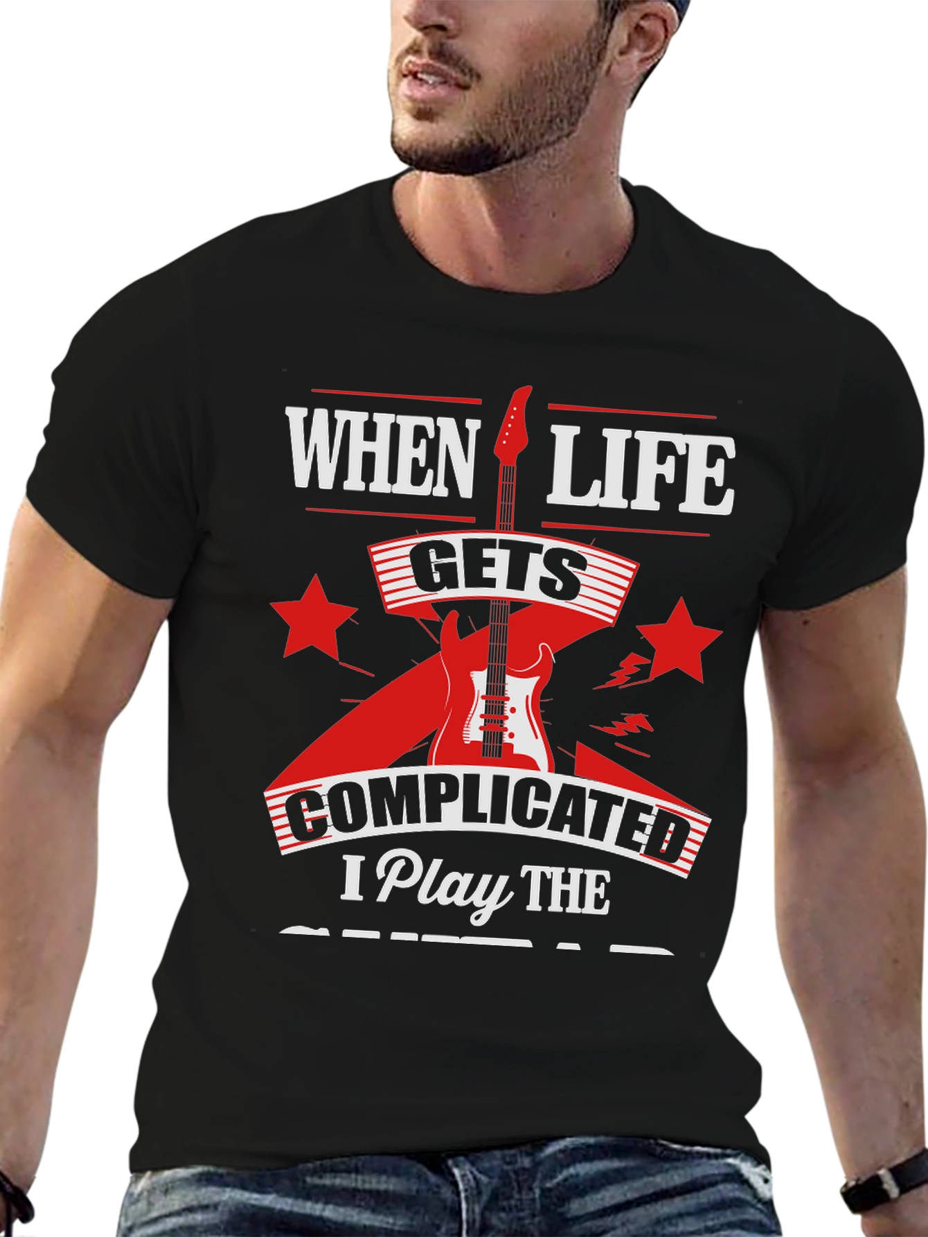 Complicated Life Guitar T-Shirt