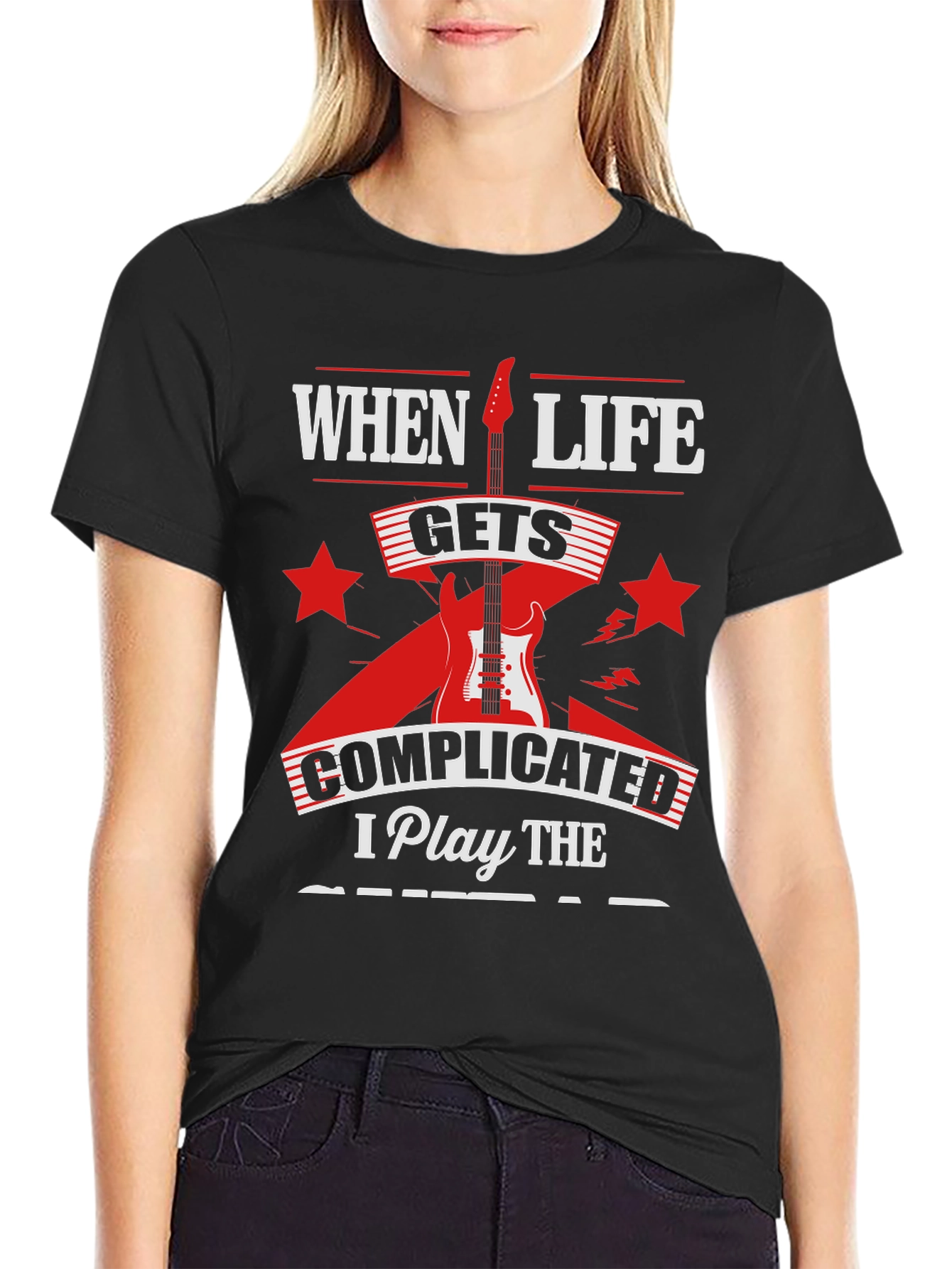 Complicated Life Guitar T-Shirt