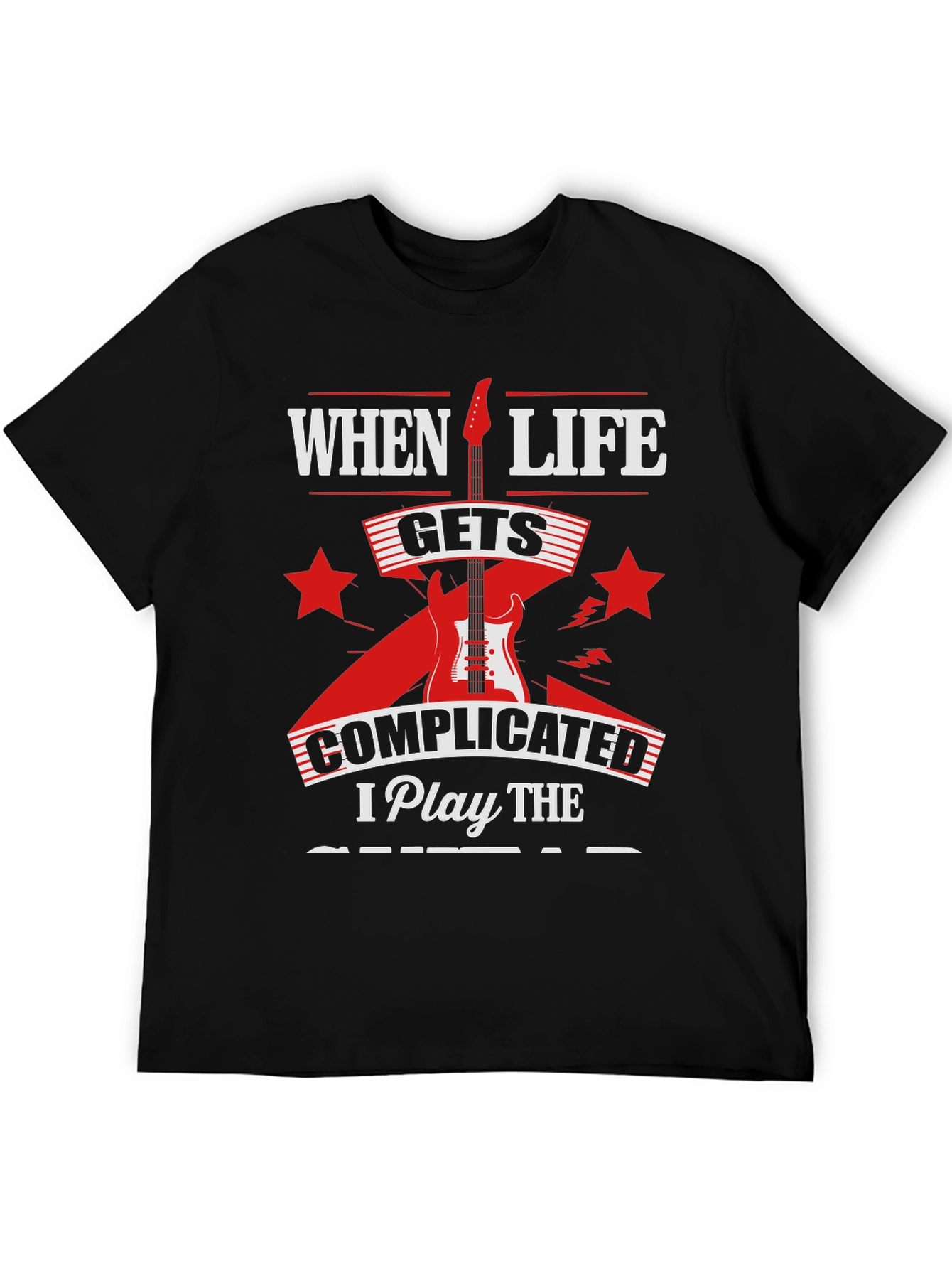 Complicated Life Guitar T-Shirt