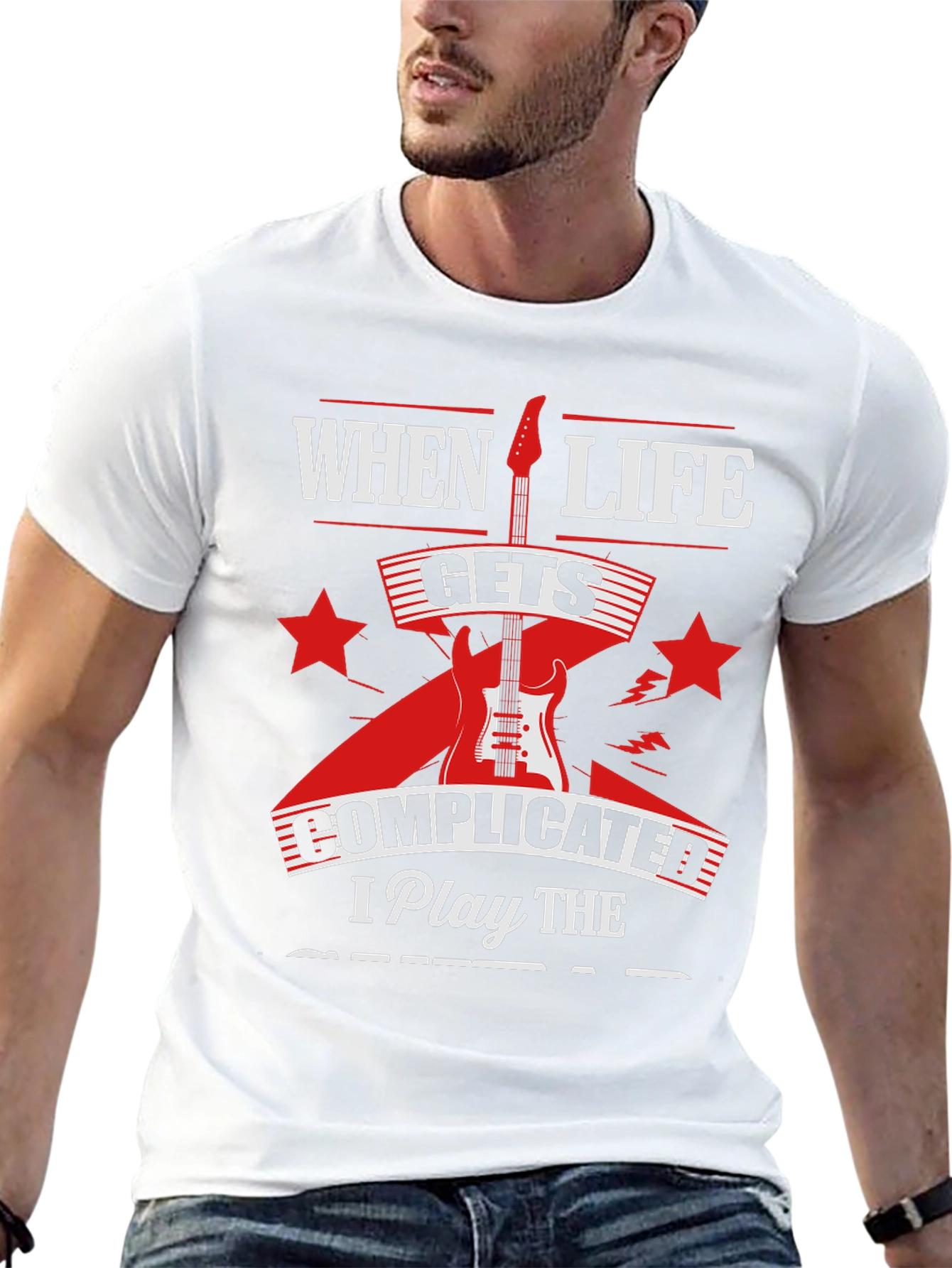 Complicated Life Guitar T-Shirt