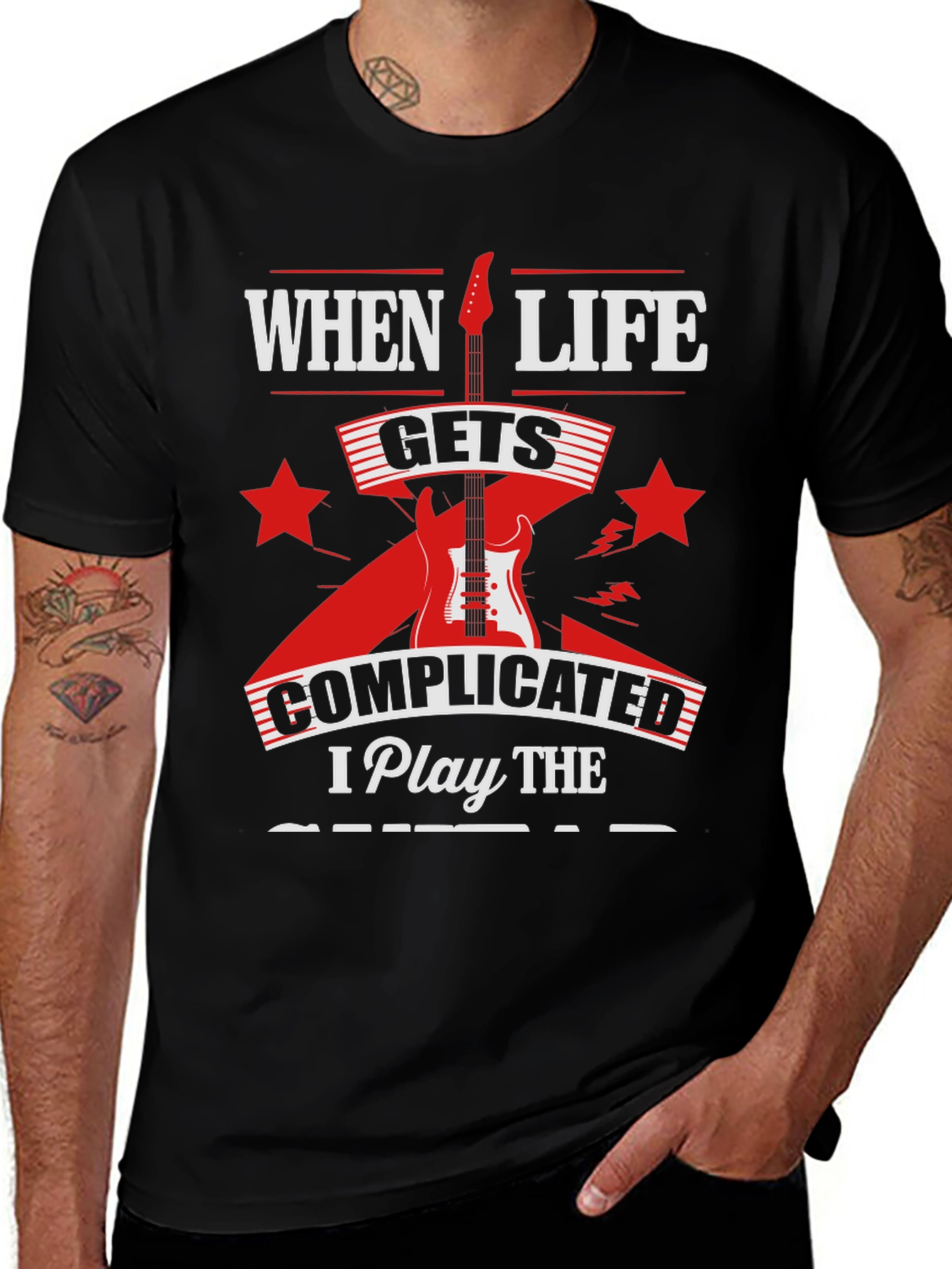 Complicated Life Guitar T-Shirt