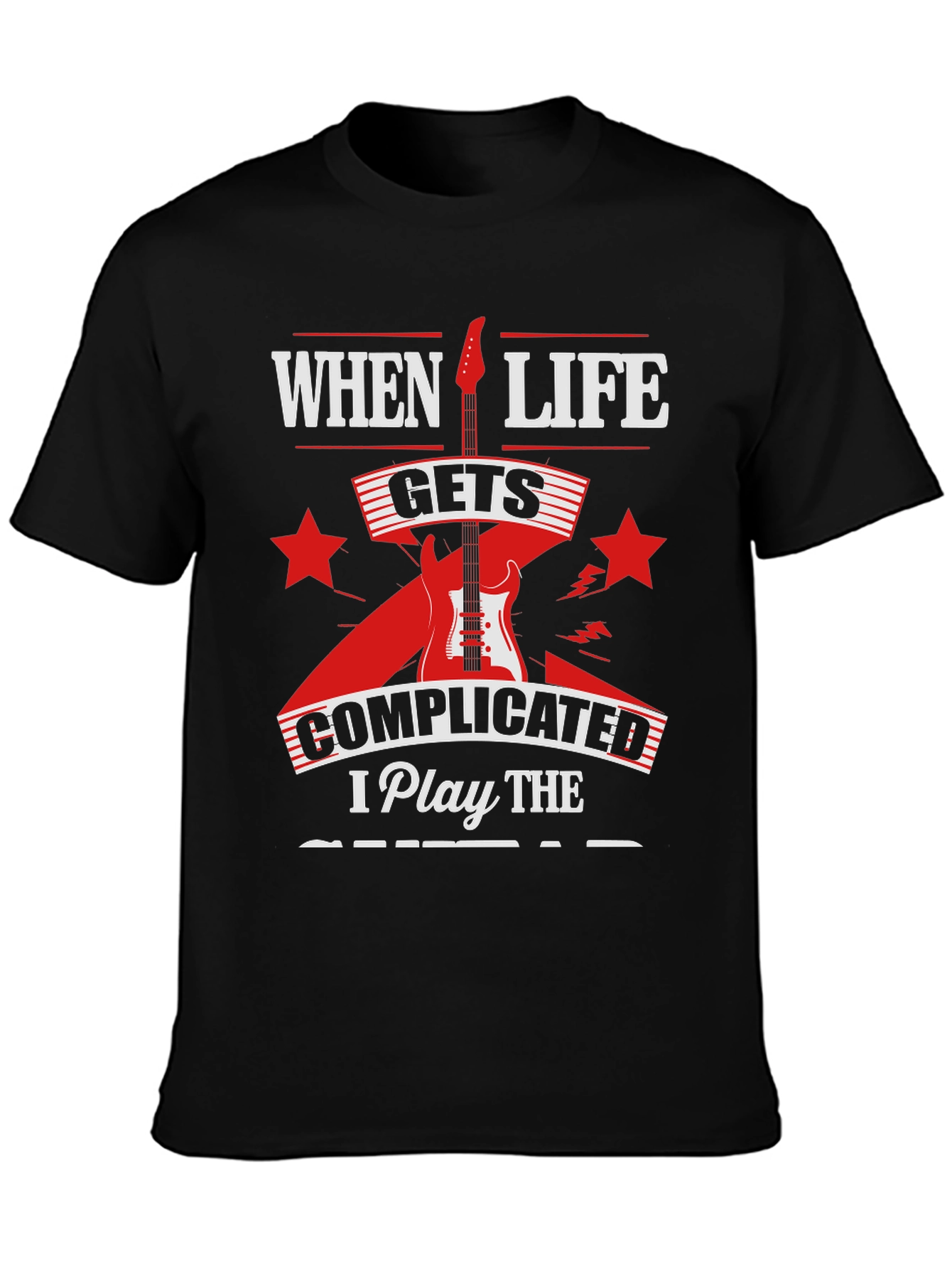 Complicated Life Guitar T-Shirt