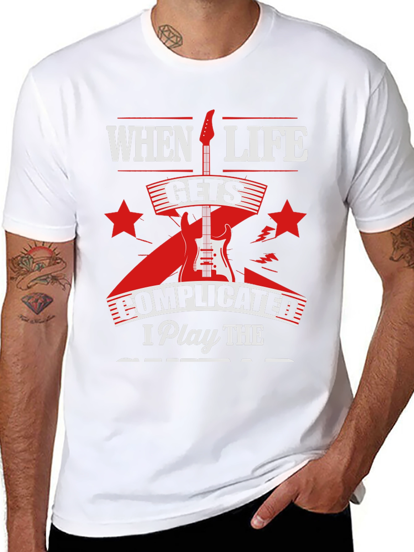 Complicated Life Guitar T-Shirt