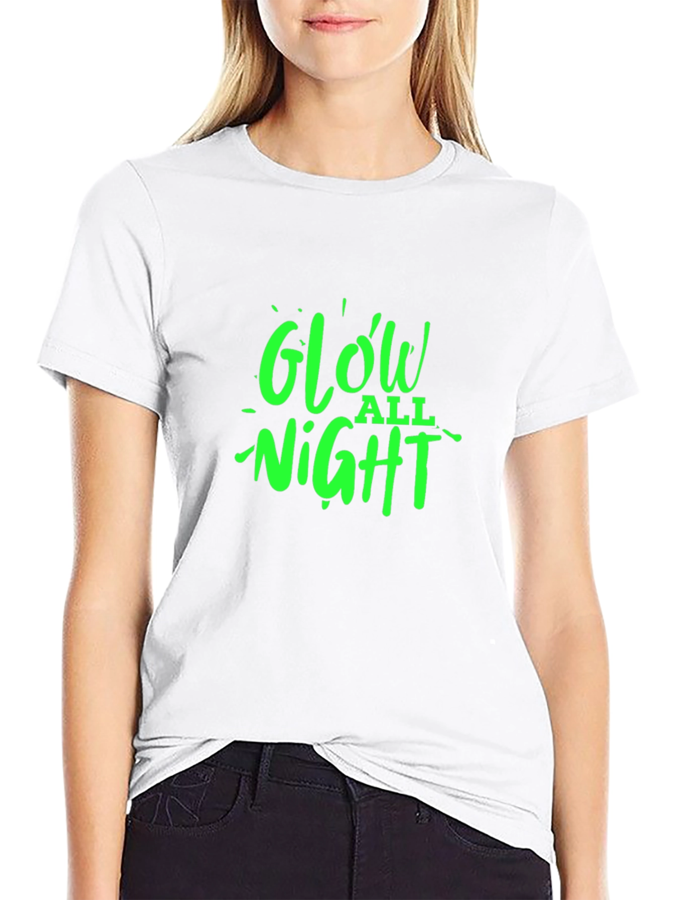 Glow All Night Graphic Tee