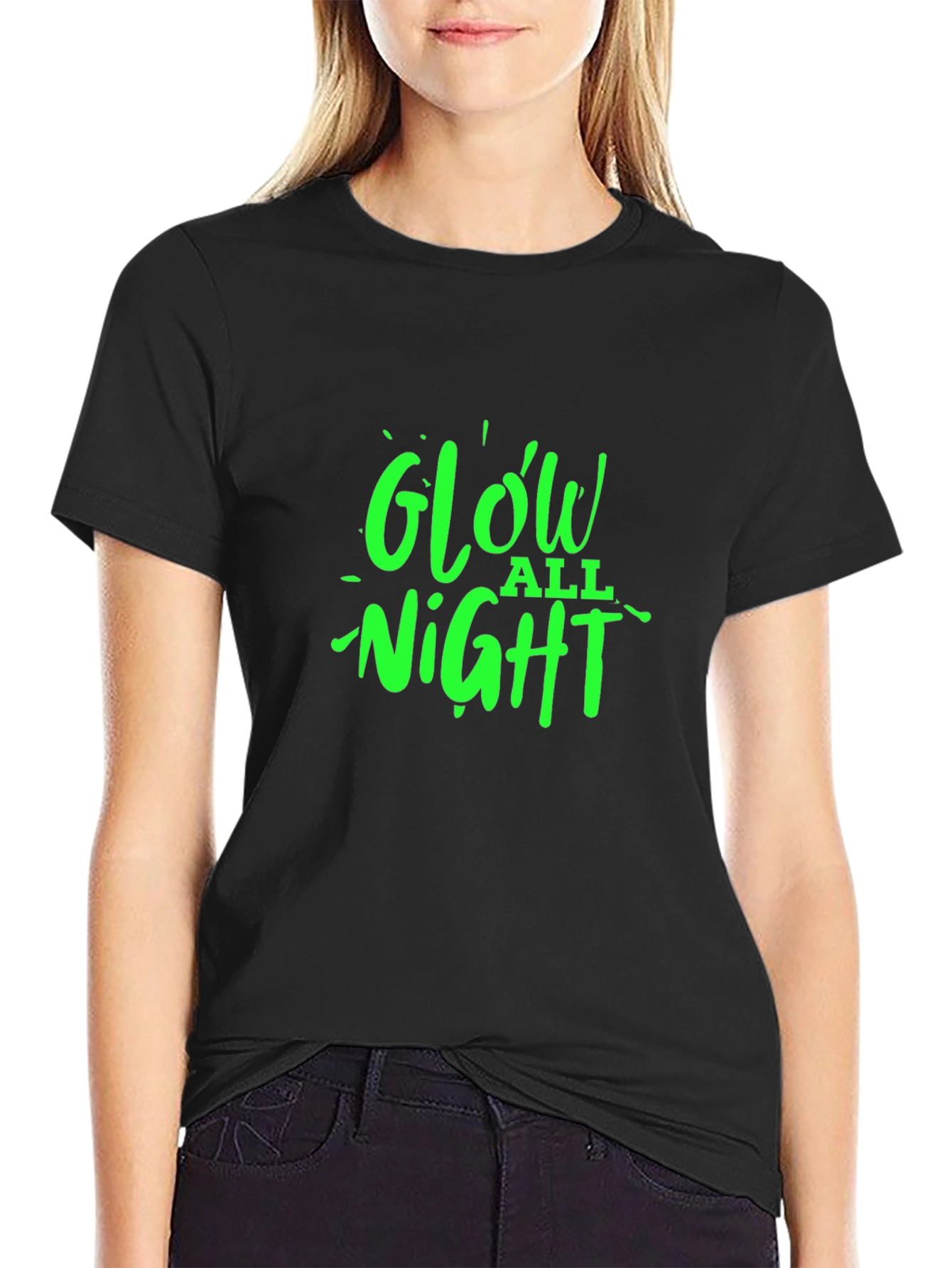 Glow All Night Graphic Tee