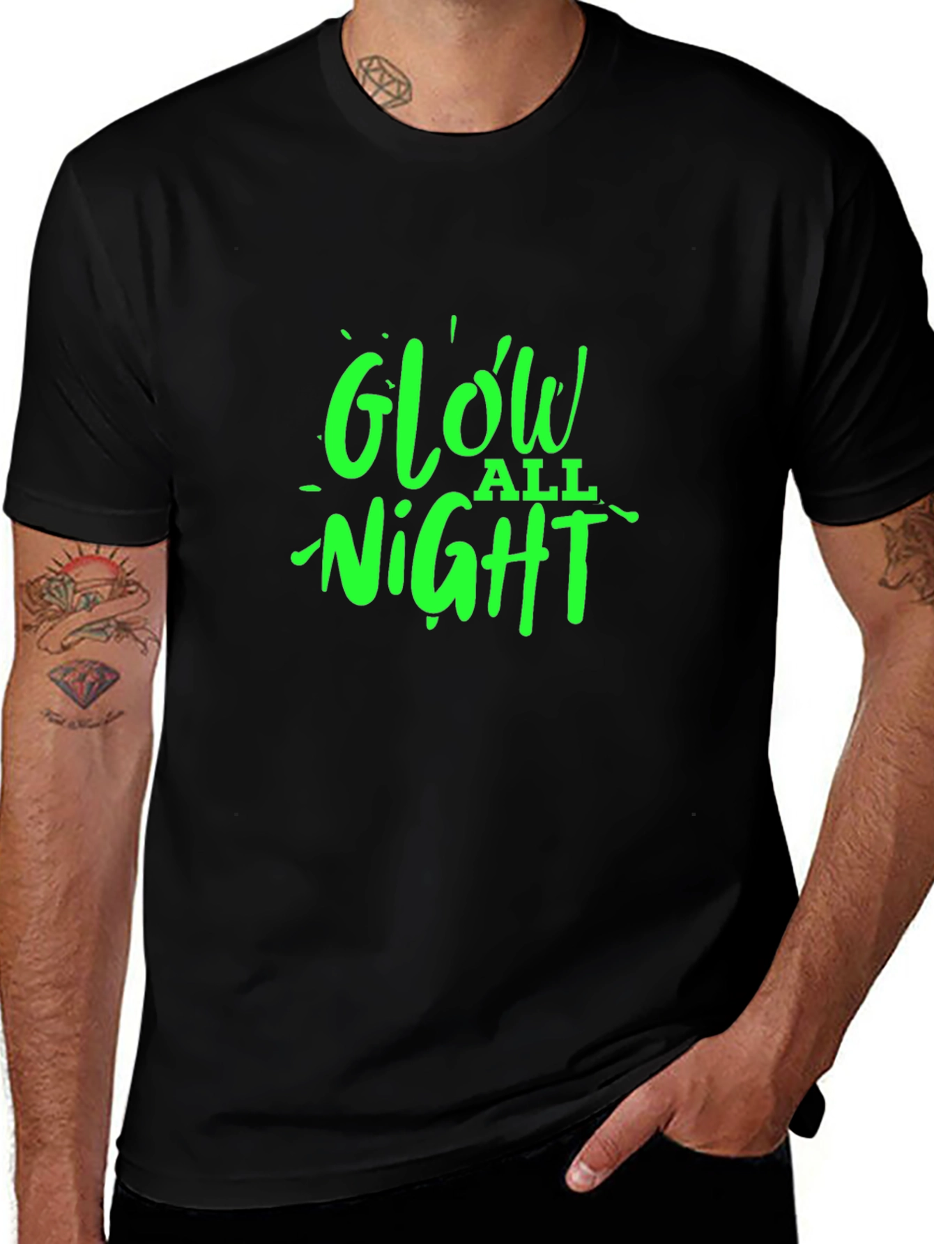 Glow All Night Graphic Tee