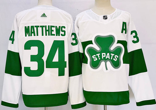Men's Toronto Maple Leafs Auston Matthews #34 White Jerseys