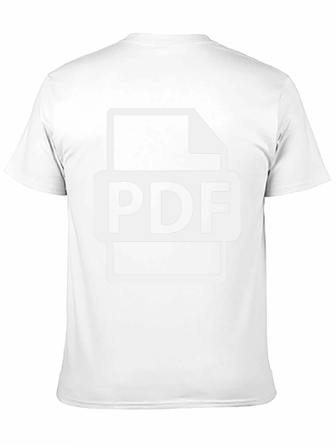 PDF File Graphic T-Shirt - Black Cotton Tee