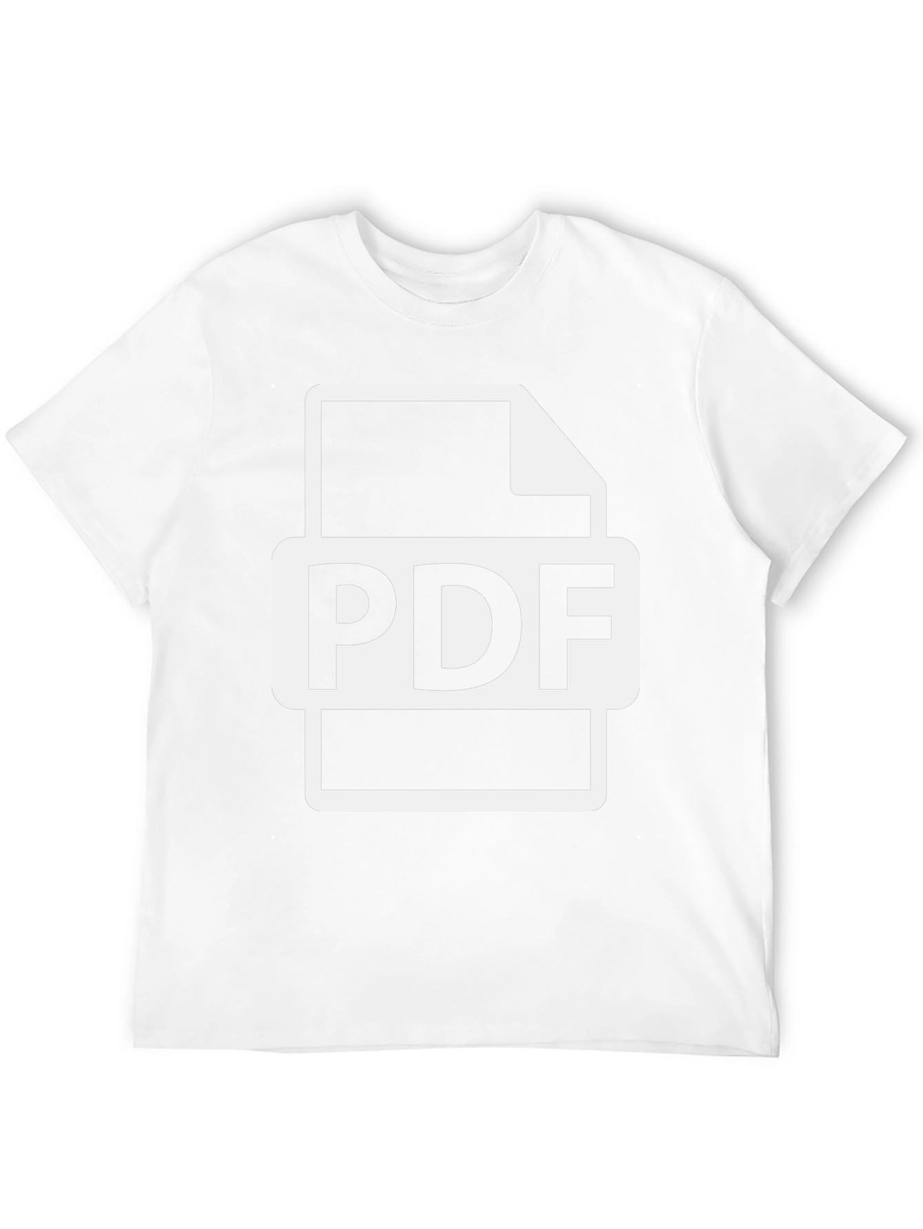 PDF File Graphic T-Shirt - Black Cotton Tee