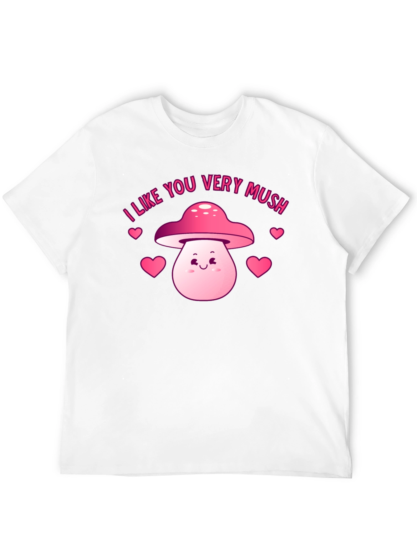 Cute Mushroom Valentines Day Graphic Tee