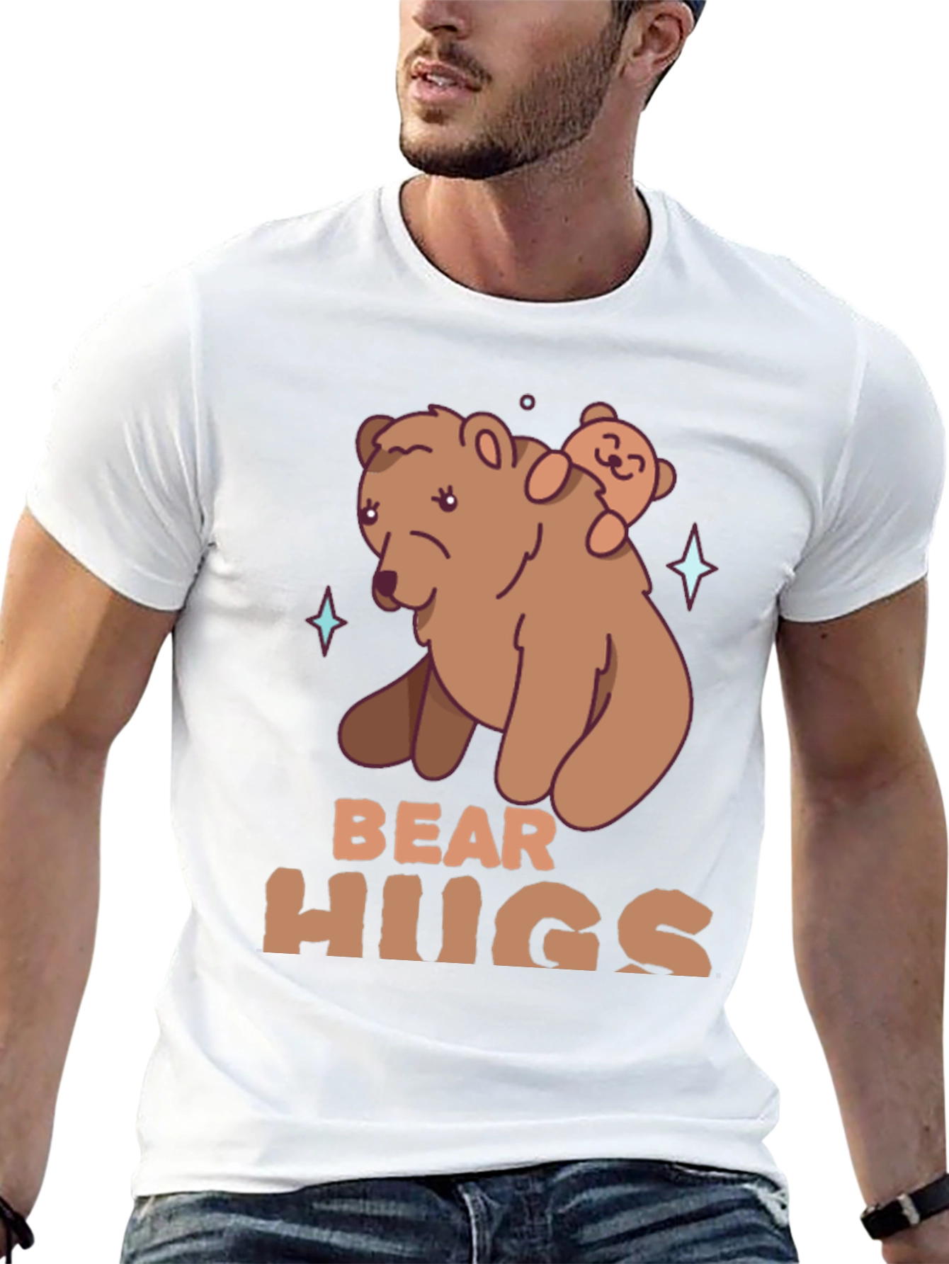 Bear Hugs Graphic T-Shirt - Cute Animal Tee