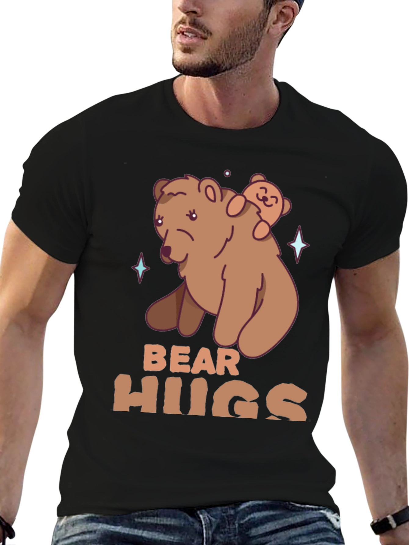 Bear Hugs Graphic T-Shirt - Cute Animal Tee
