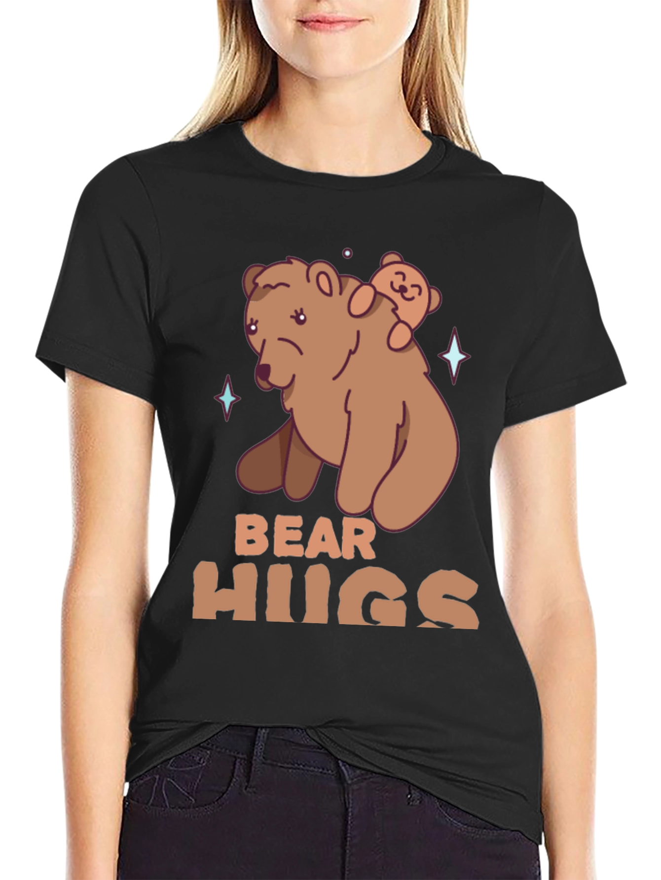 Bear Hugs Graphic T-Shirt - Cute Animal Tee