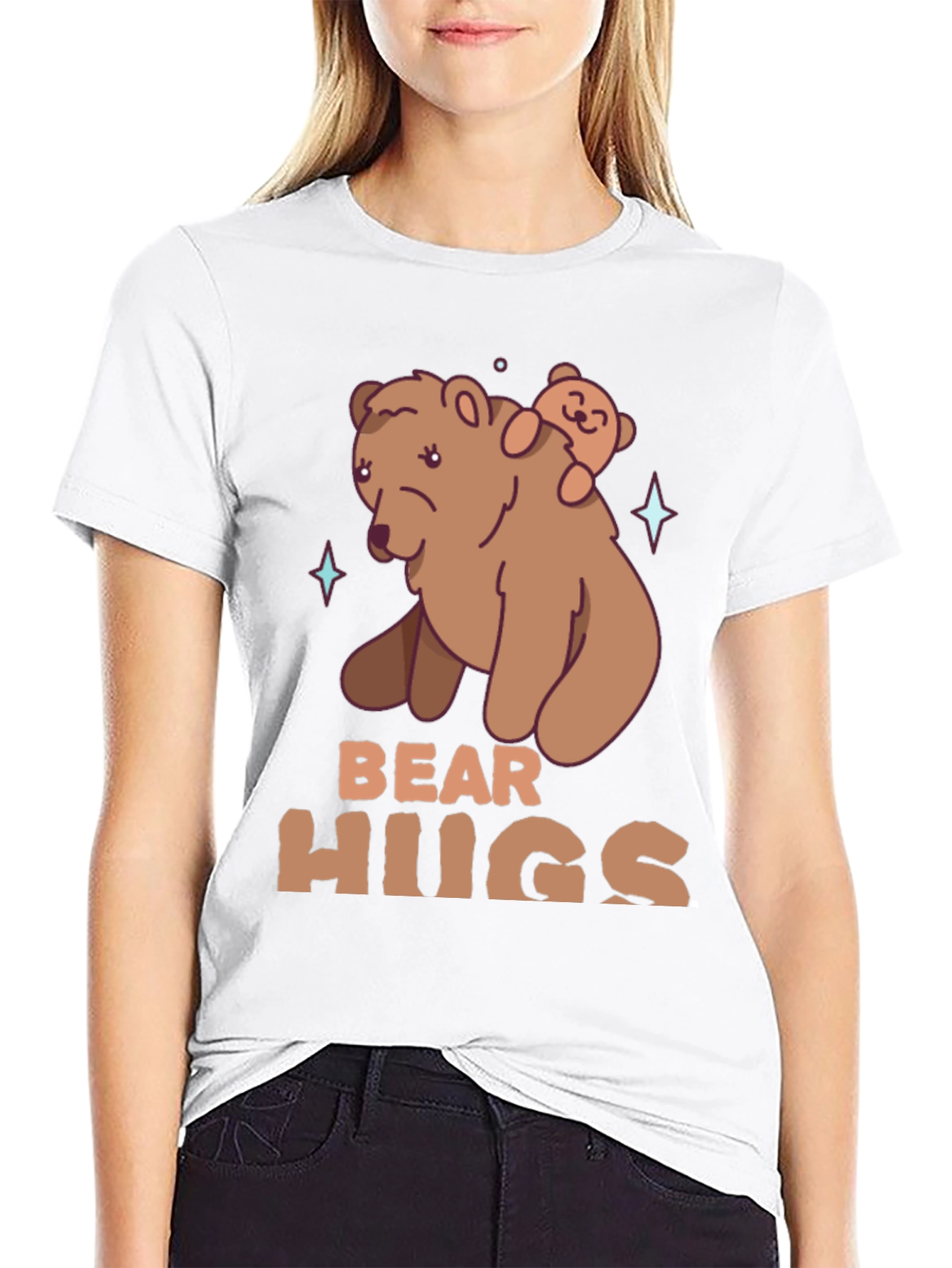 Bear Hugs Graphic T-Shirt - Cute Animal Tee