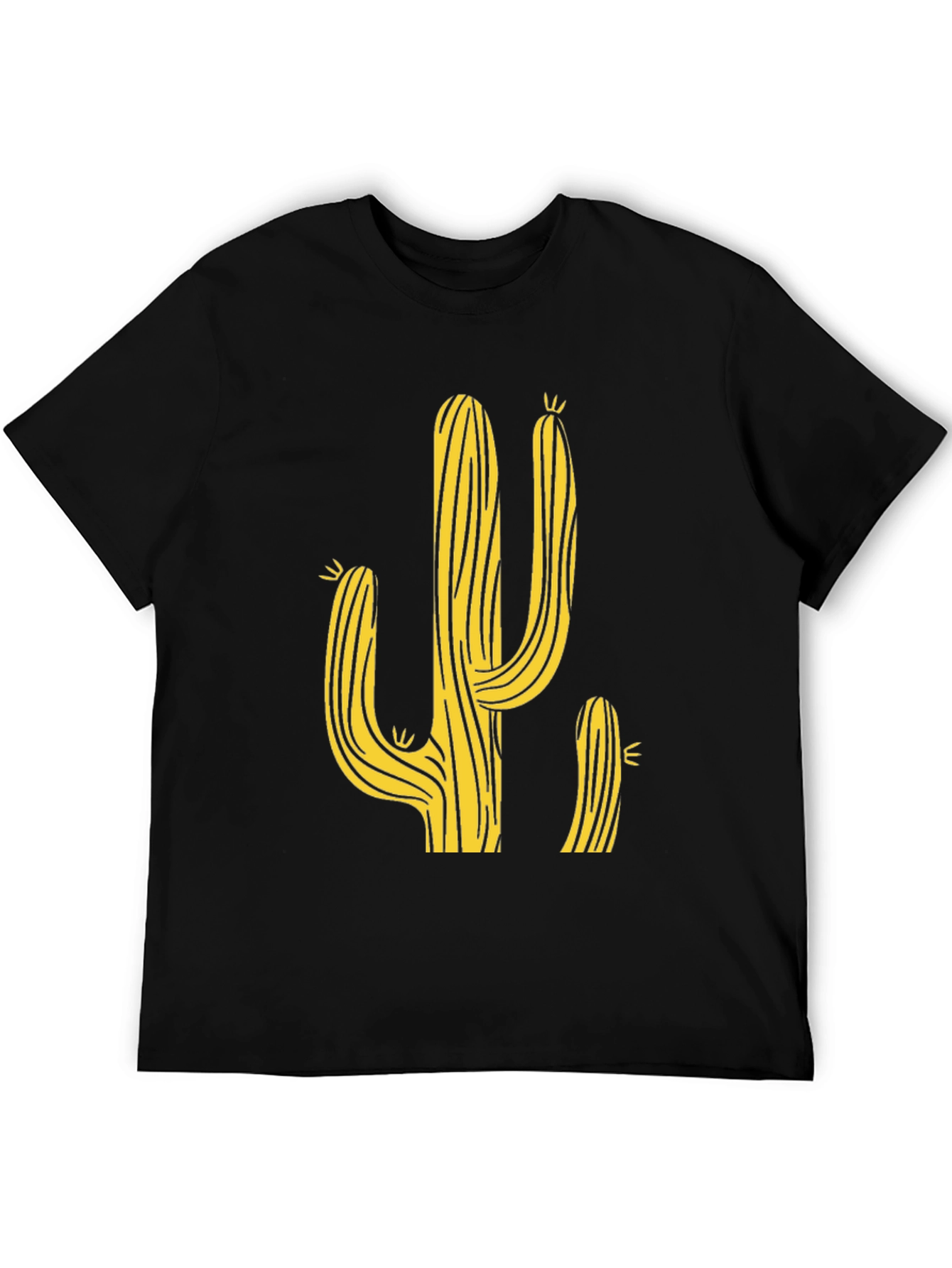 Cactus Graphic Print Mens T-Shirt
