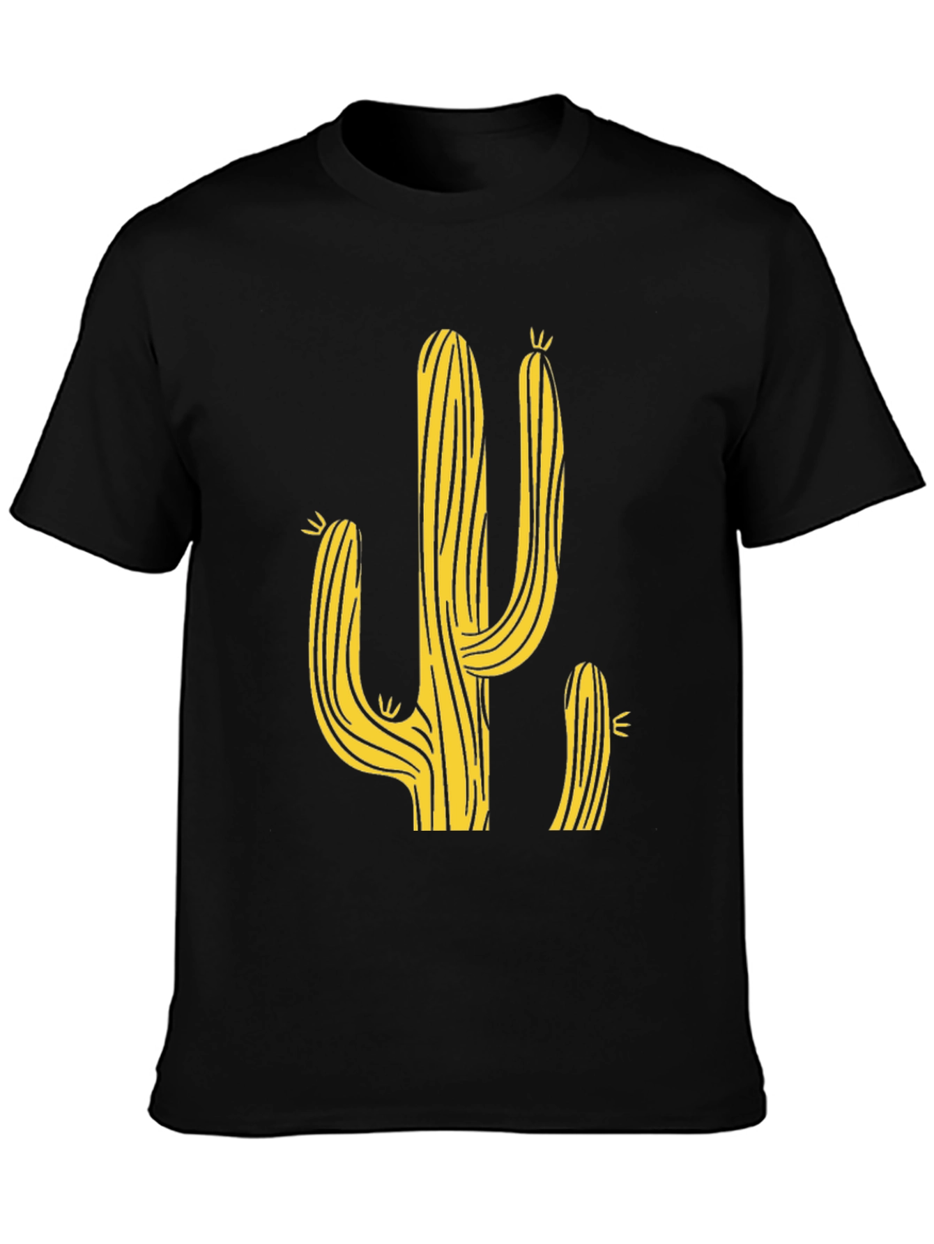 Cactus Graphic Print Mens T-Shirt