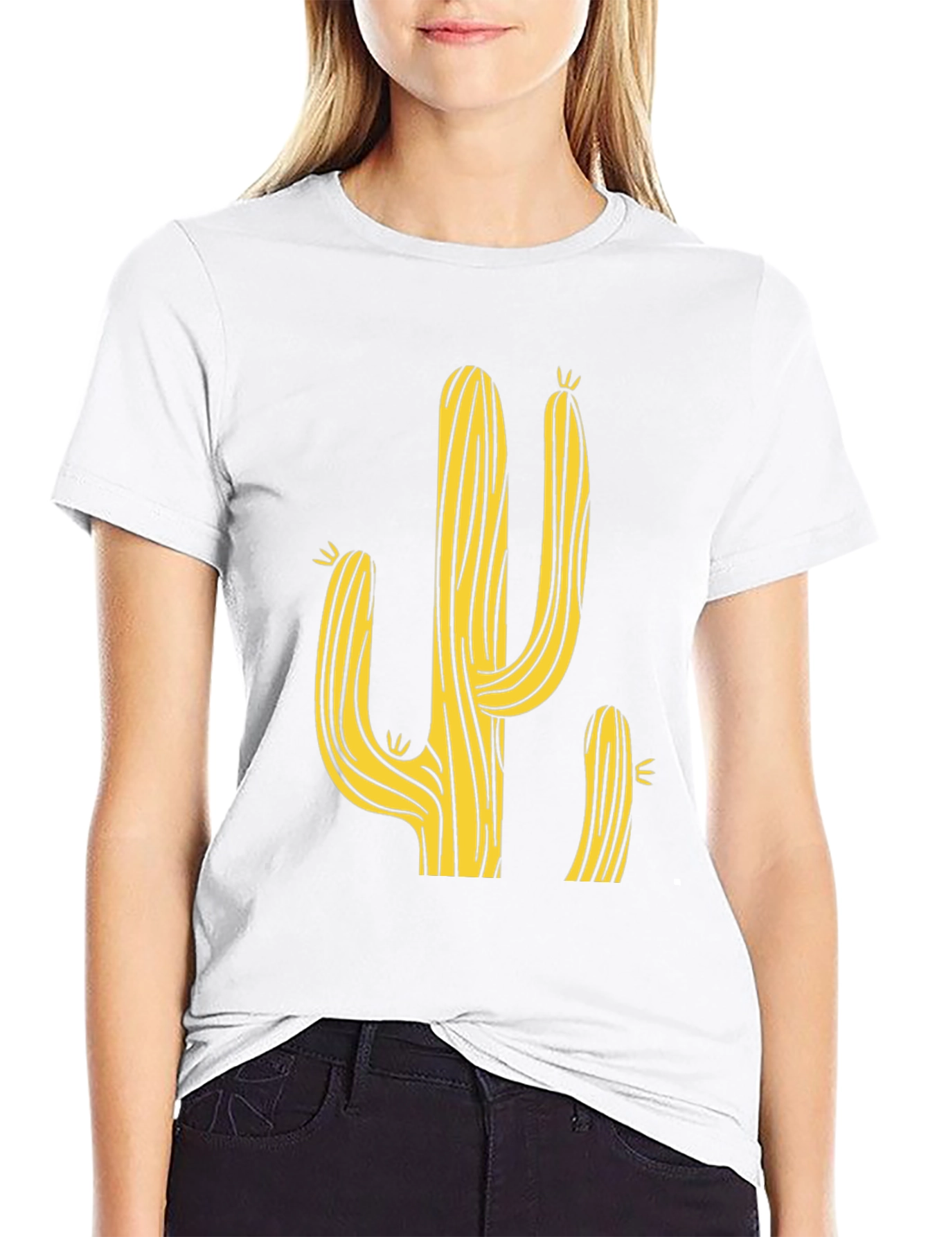Cactus Graphic Print Mens T-Shirt