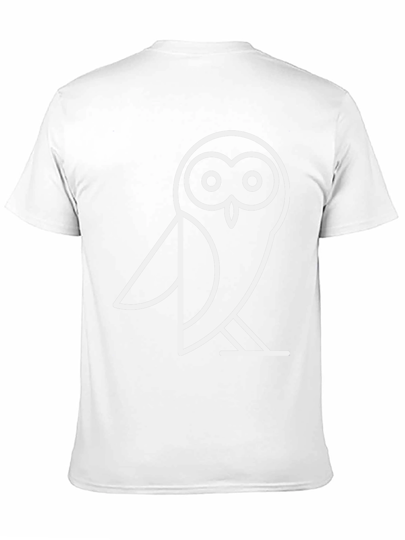 Modern Owl Graphic Tee - Black