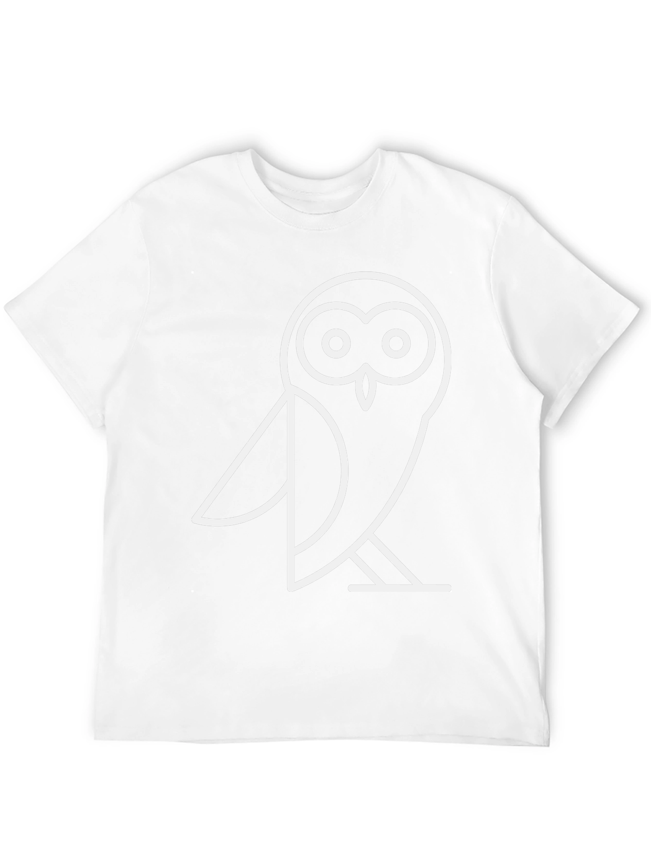 Modern Owl Graphic Tee - Black