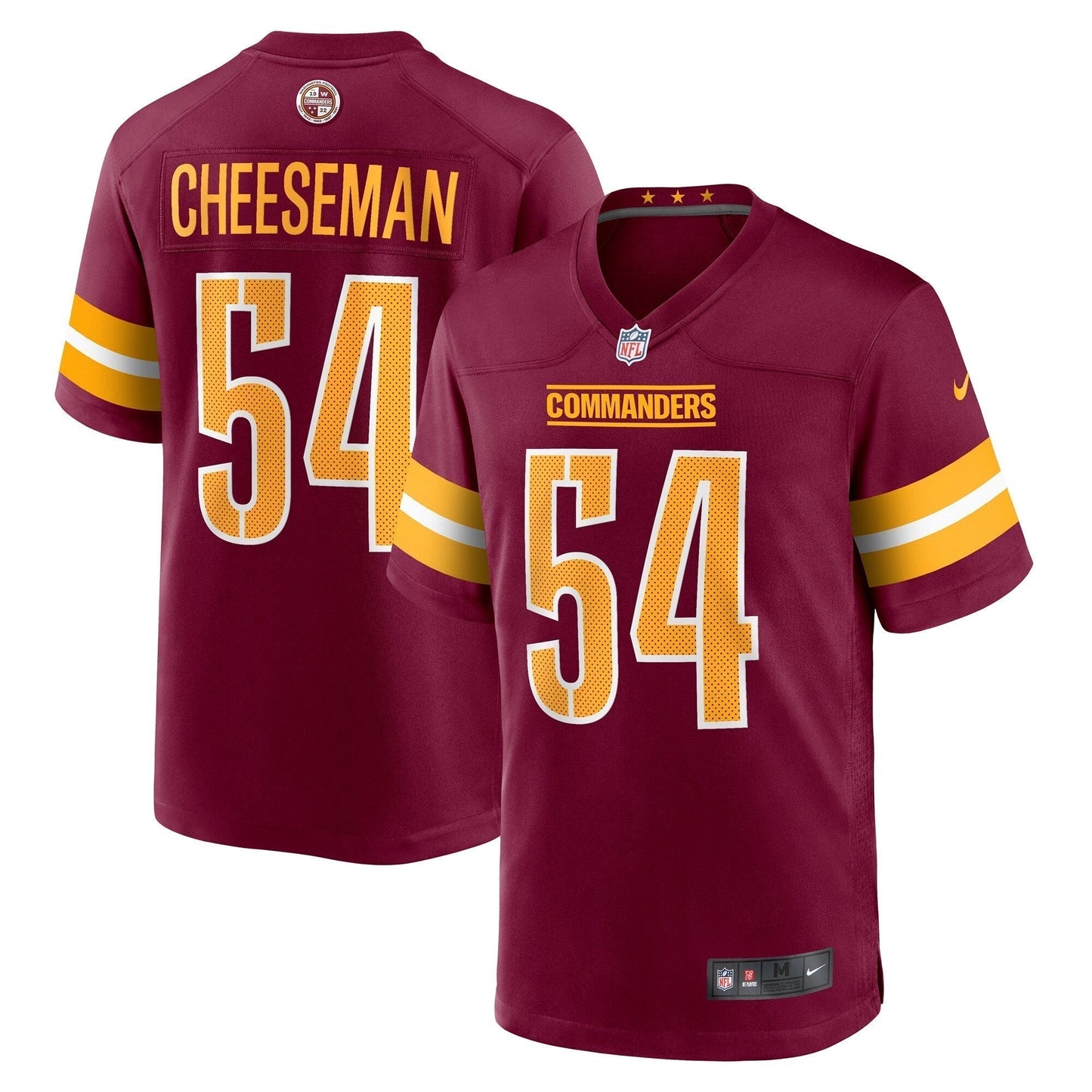 Camaron Cheeseman Washington Commanders Nike  Game Jersey -  Burgundy