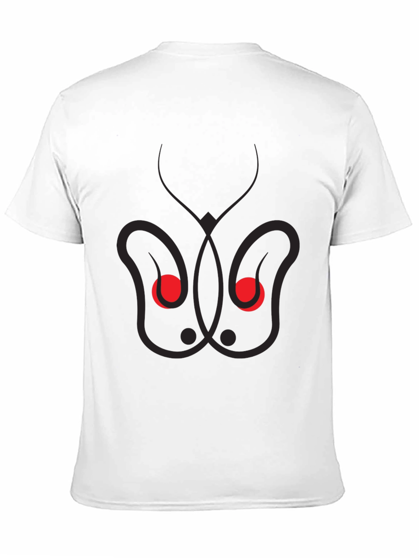 Graphic Print Mens Black T-Shirt