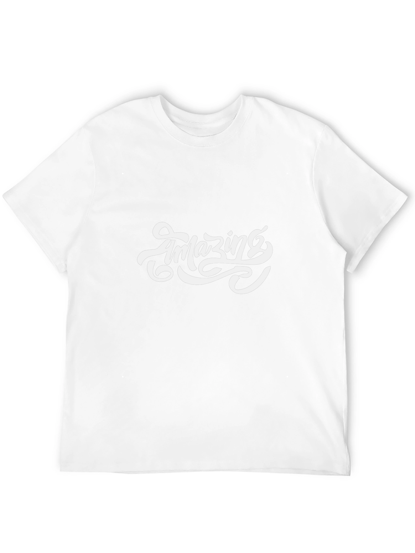 Amazing Graphic Tee - Black Cotton T-Shirt
