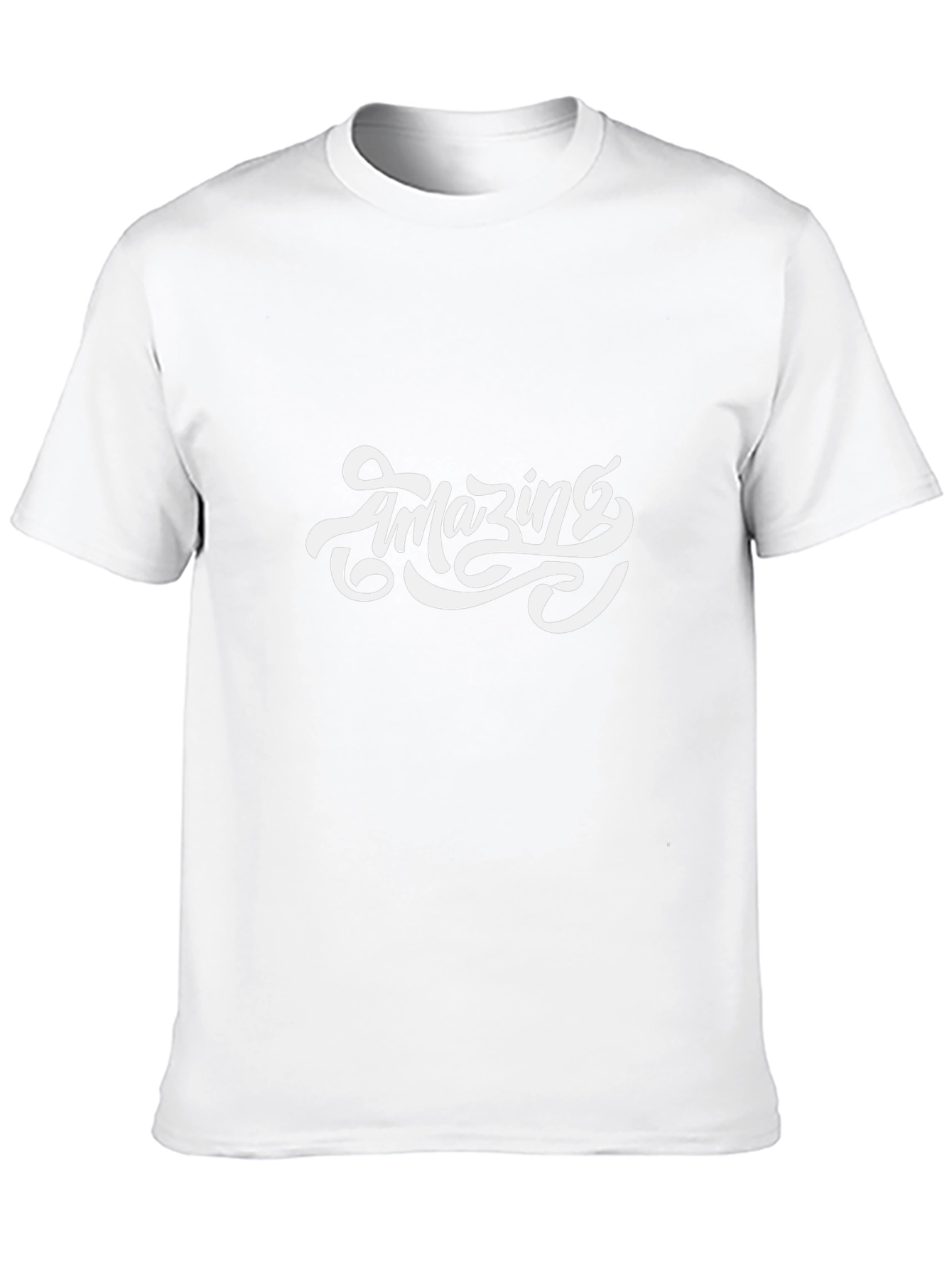 Amazing Graphic Tee - Black Cotton T-Shirt