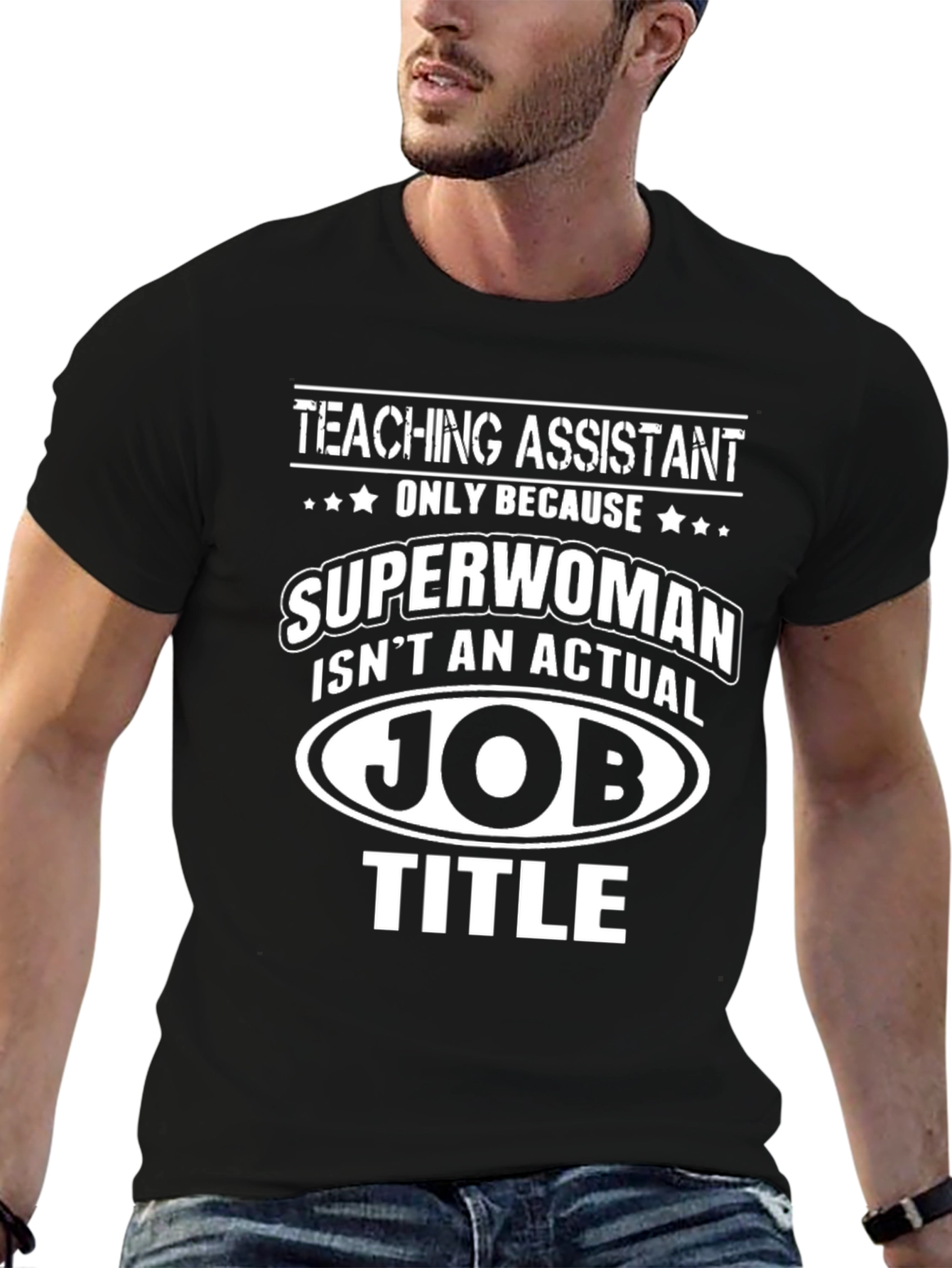 Teaching Assistant Superwoman Funny T-Shirt