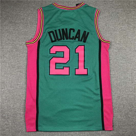 Men's San Antonio Spurs Tim Duncan Green 1998/99 Classics Swingman Player Jerseys