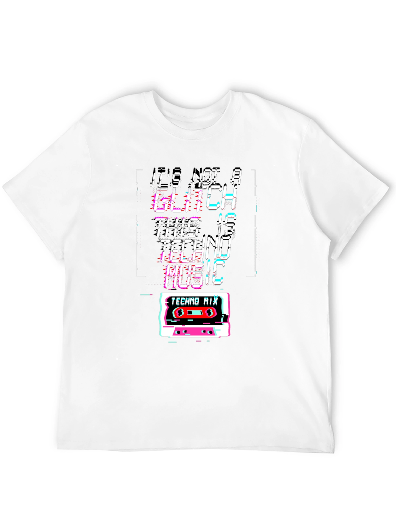Techno Music Glitch T-Shirt