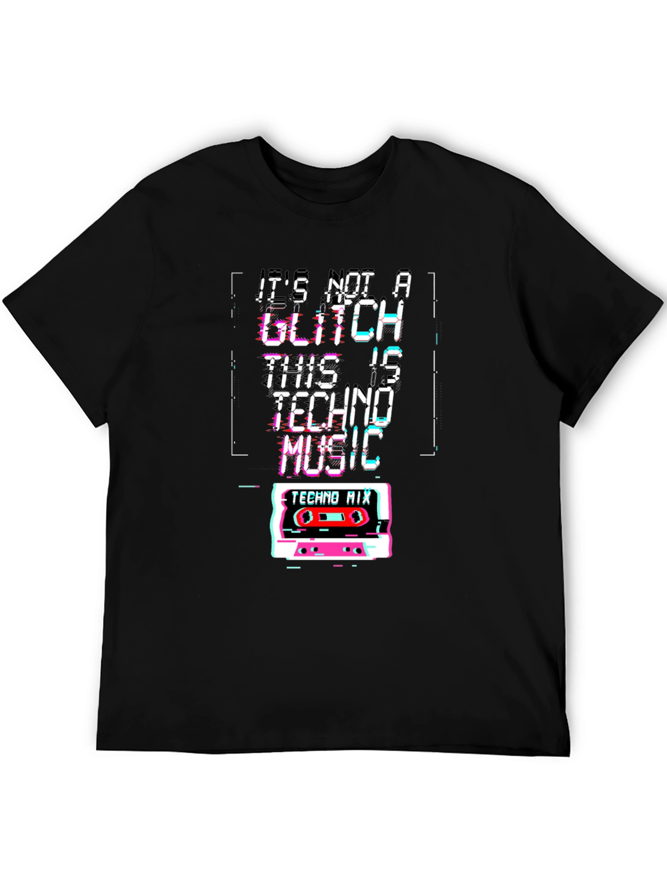 Techno Music Glitch T-Shirt