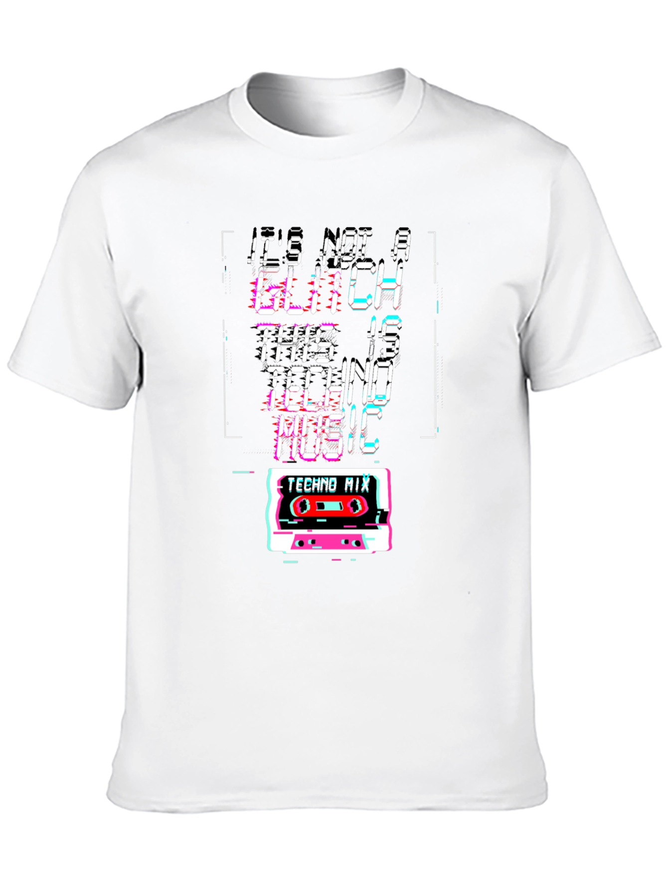 Techno Music Glitch T-Shirt