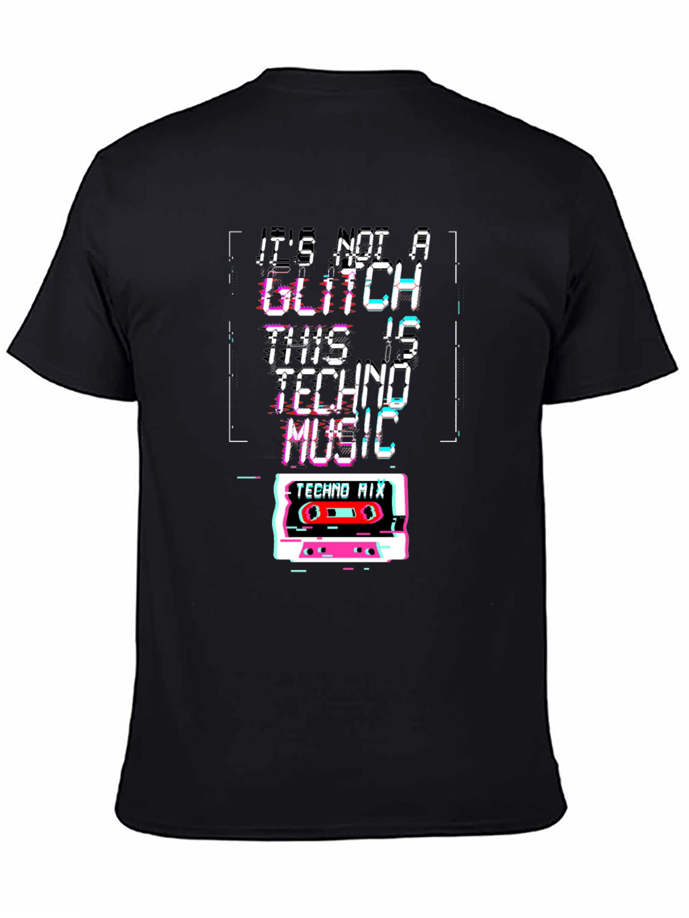 Techno Music Glitch T-Shirt