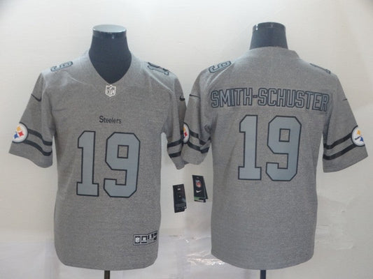 Men's Pittsburgh Steelers JuJu Smith-Schuster #19 Gray Game Jerseys